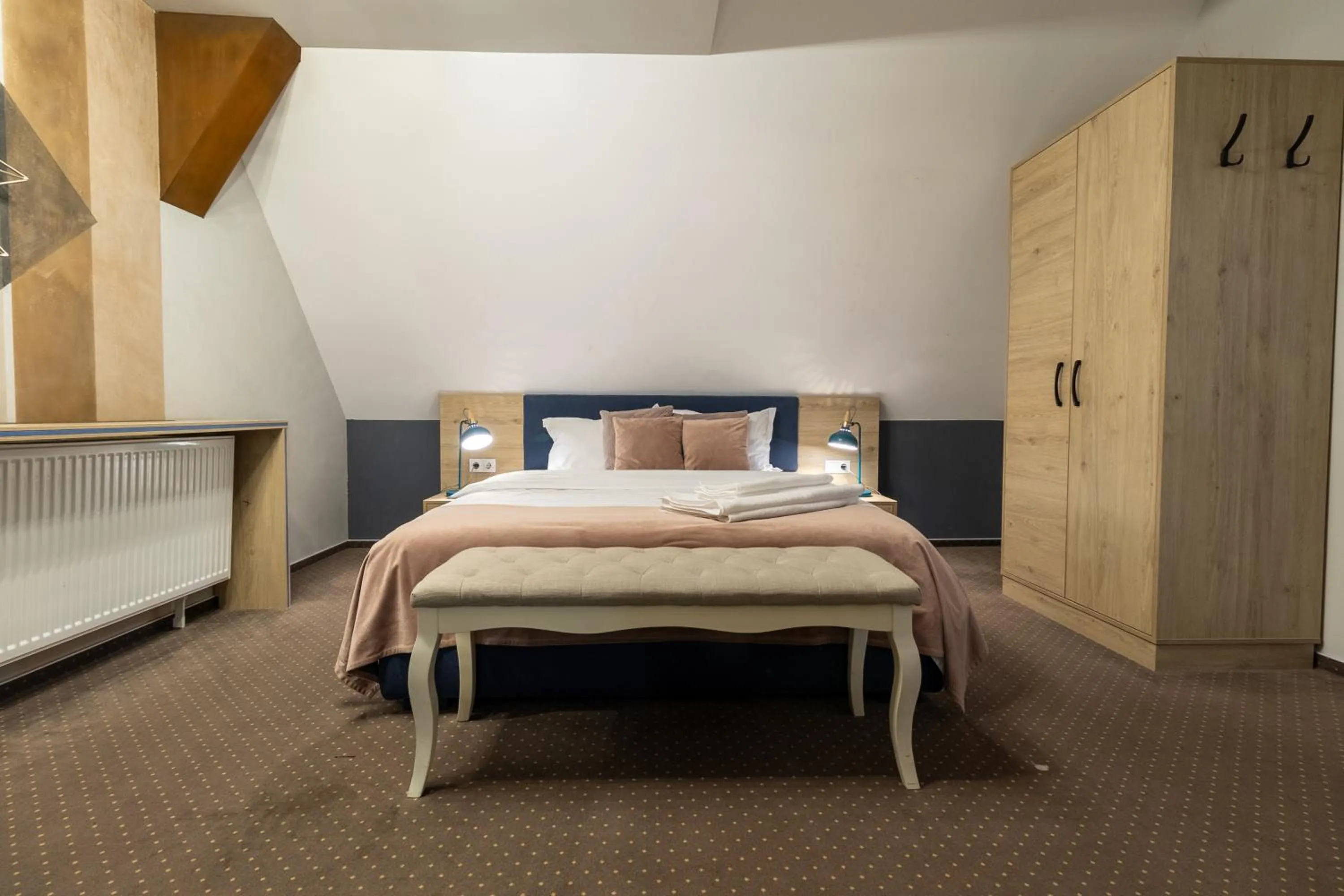 Bed in Lumiere House Sibiu