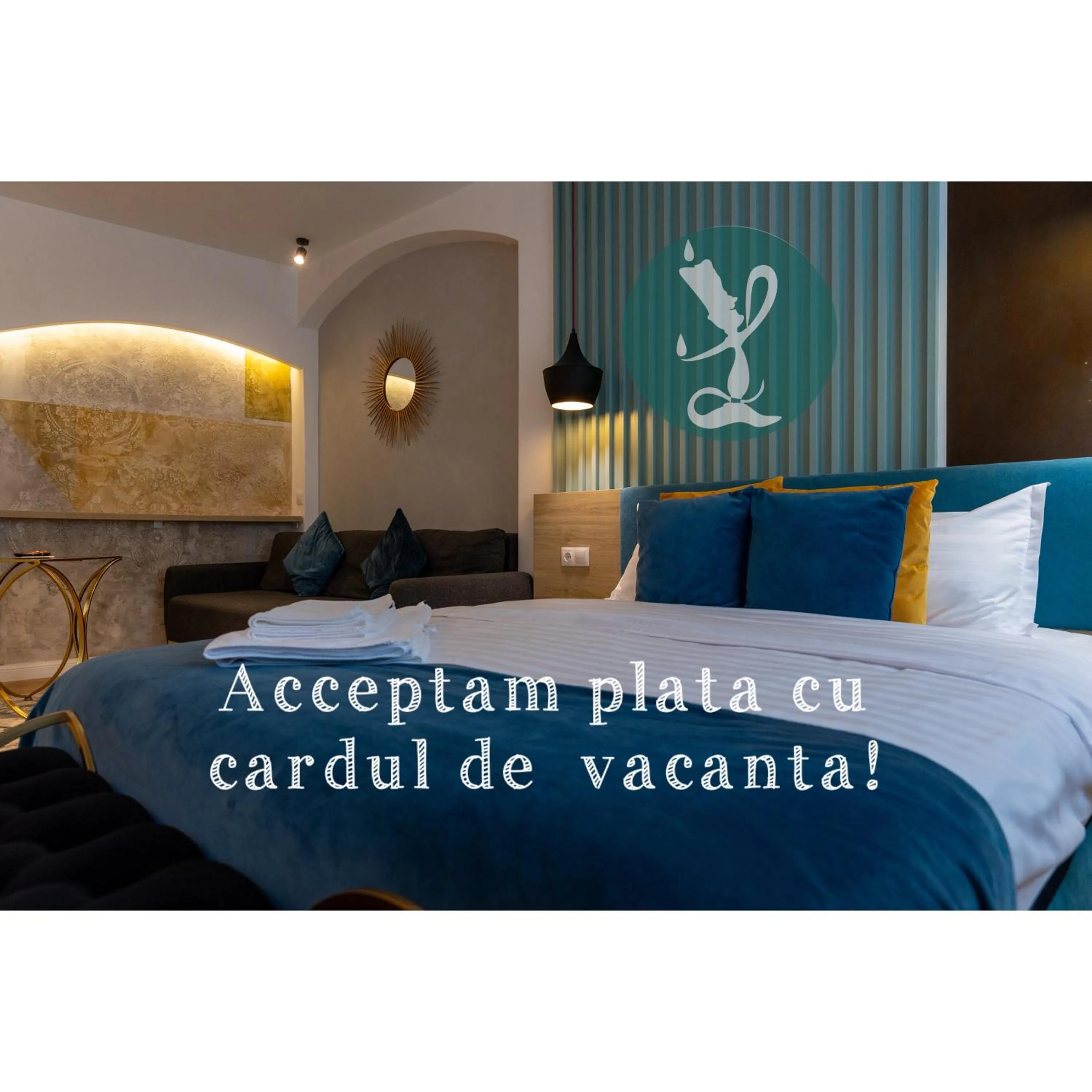 Photo of the whole room, Bed in Lumiere House Sibiu