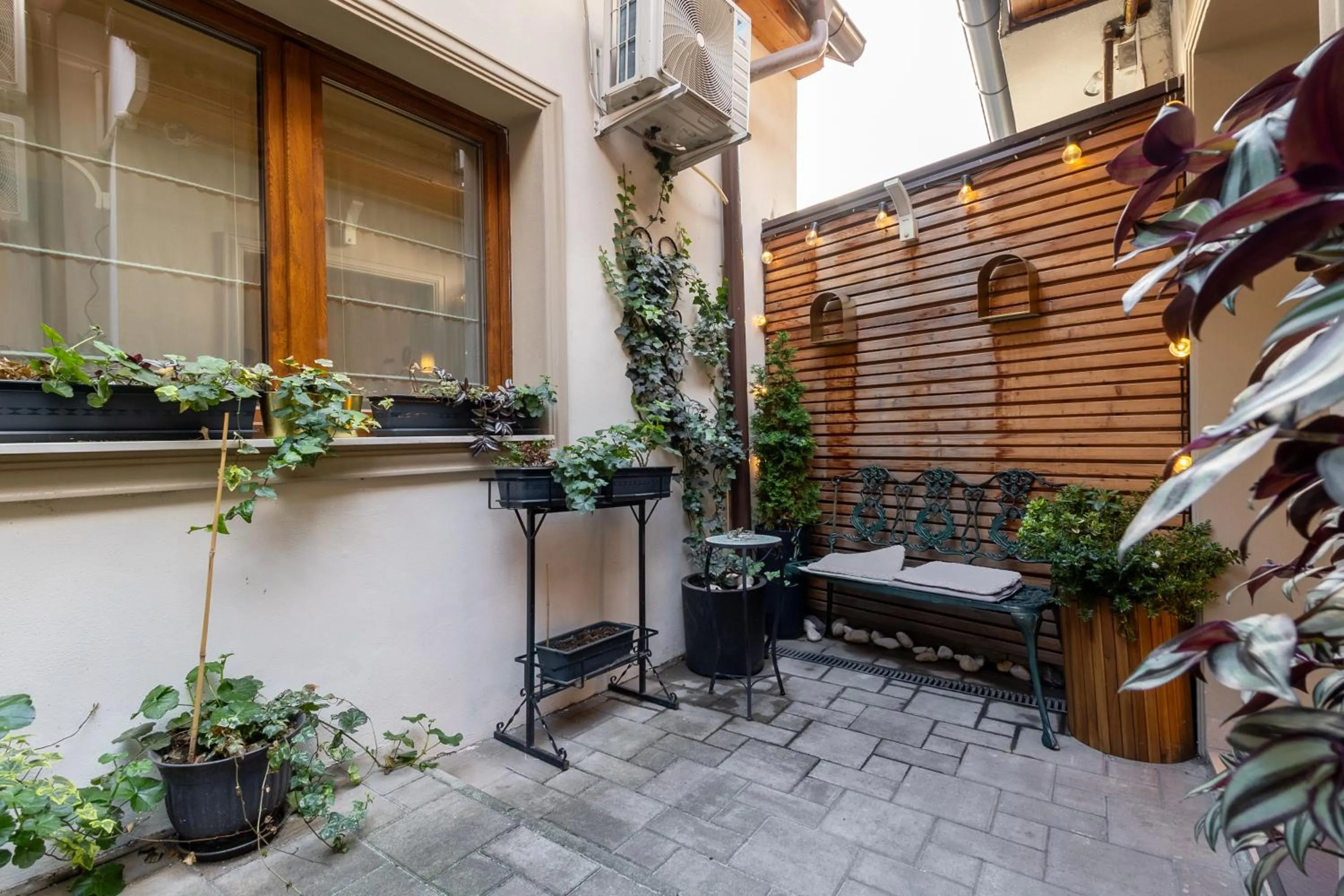 Inner courtyard view in Lumiere House Sibiu