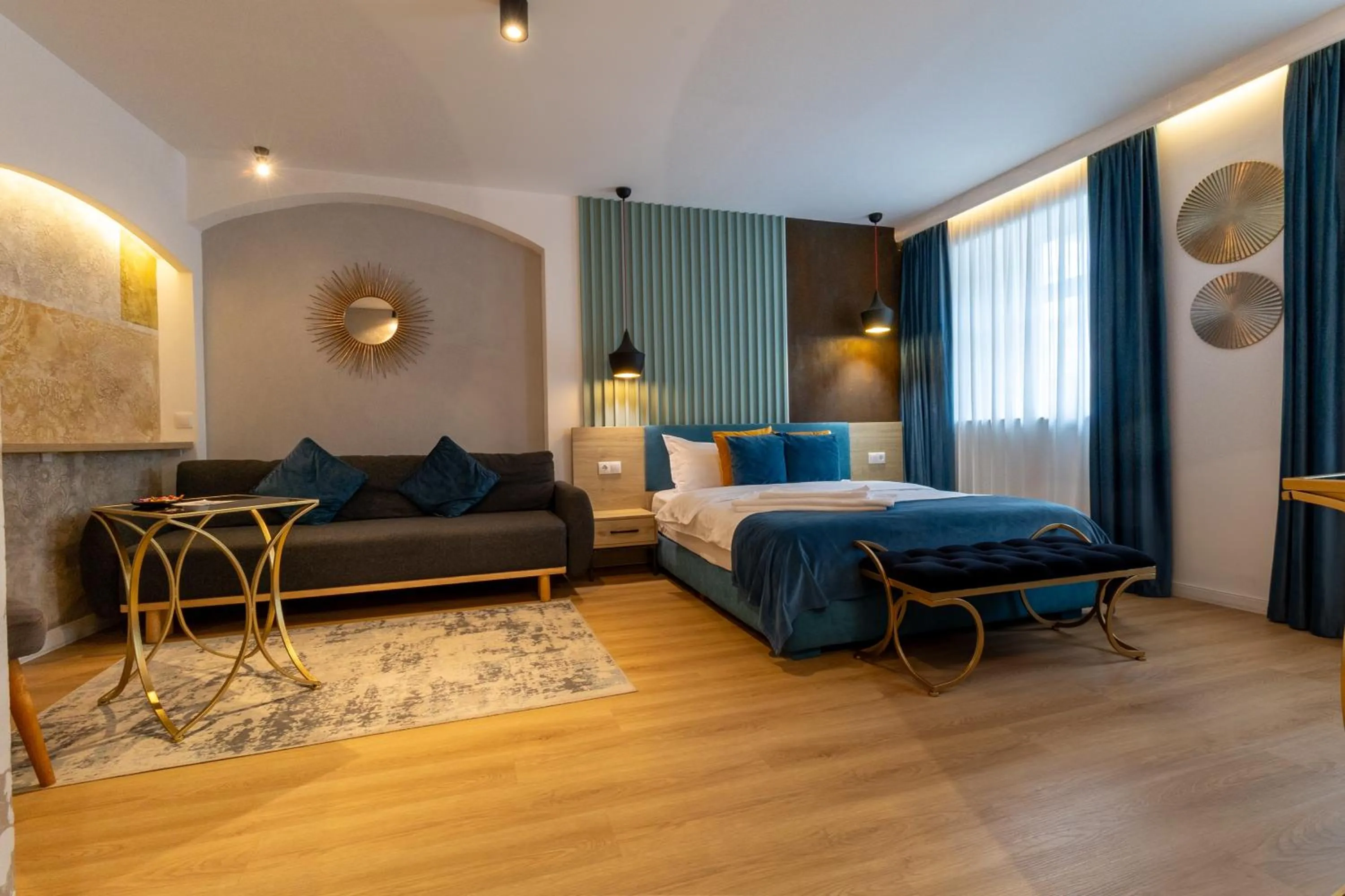 Bed in Lumiere House Sibiu