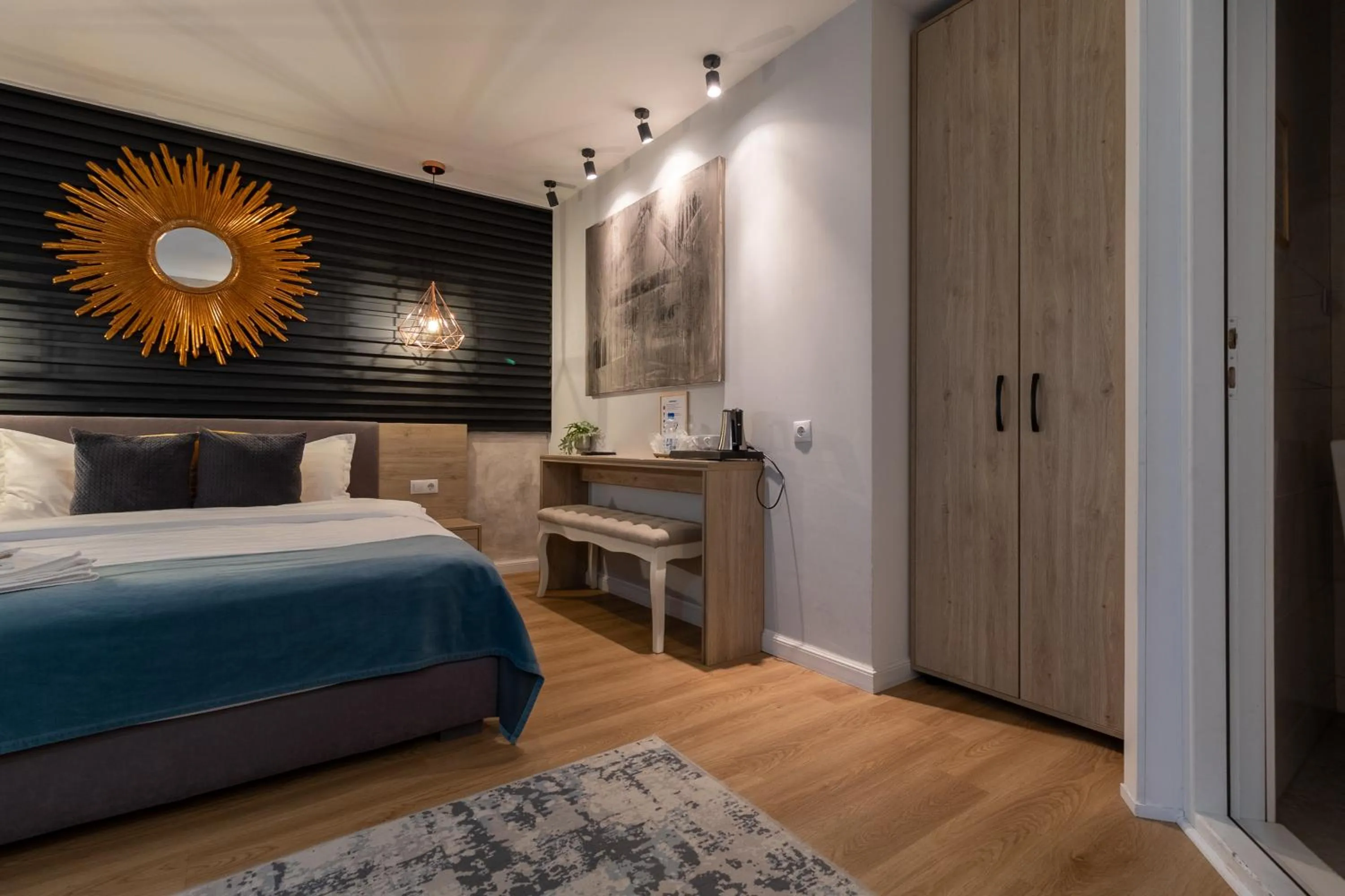 Bed in Lumiere House Sibiu