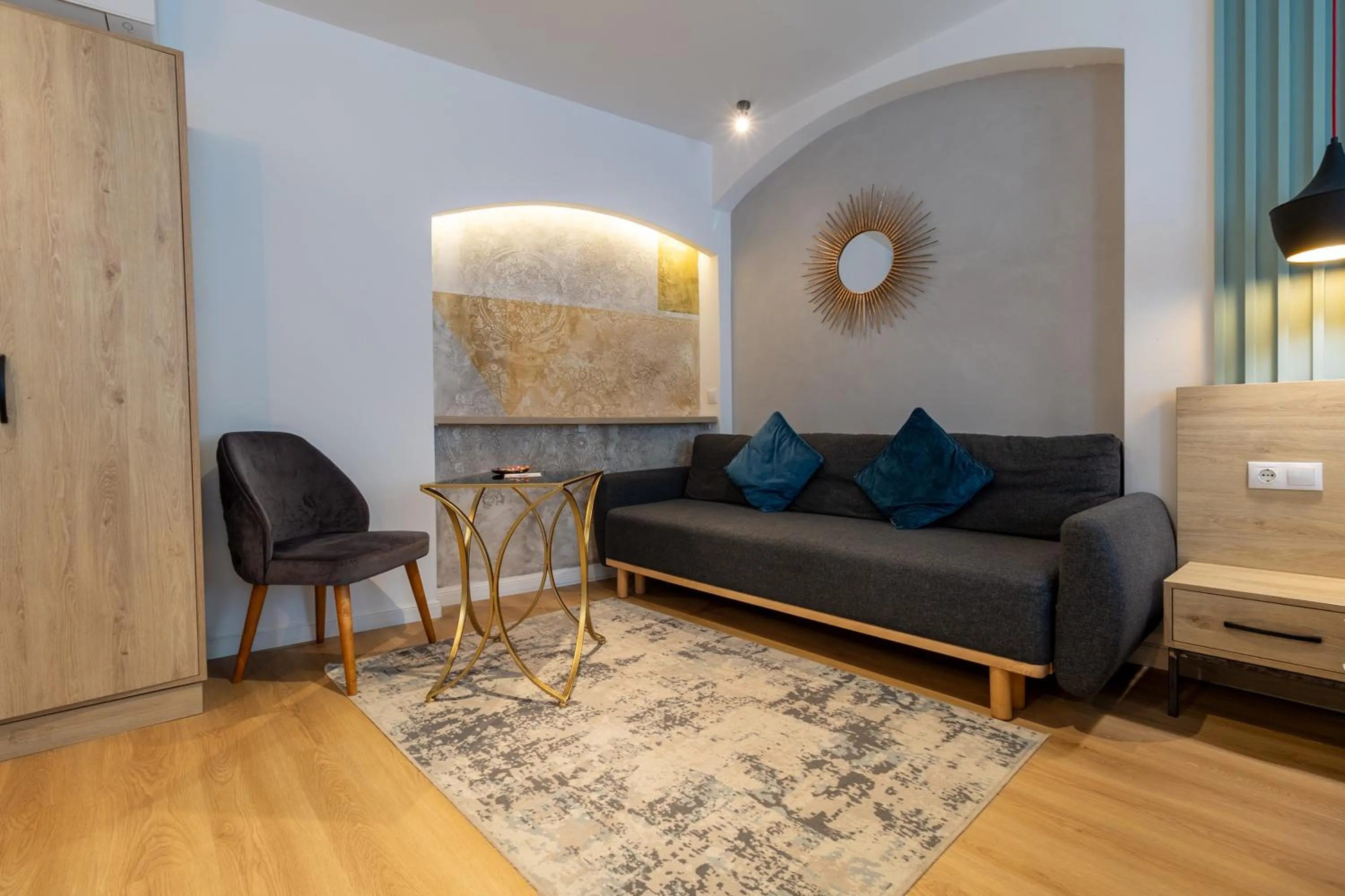 Seating area in Lumiere House Sibiu