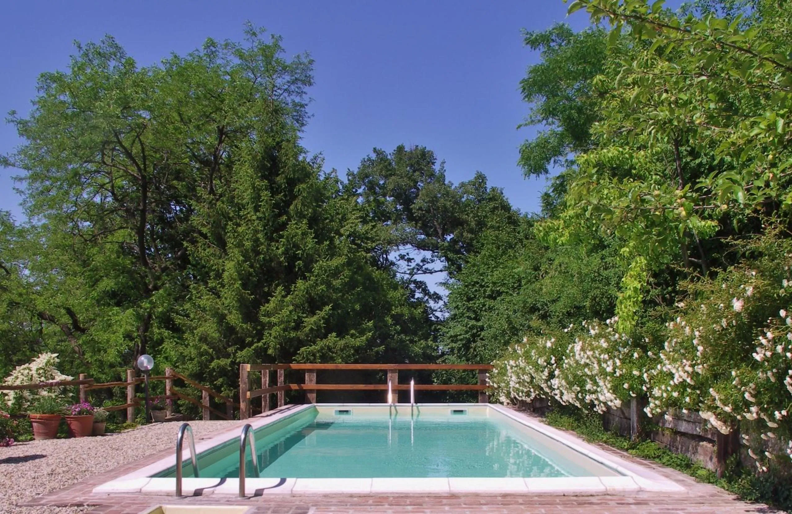 Garden view in La Traversina