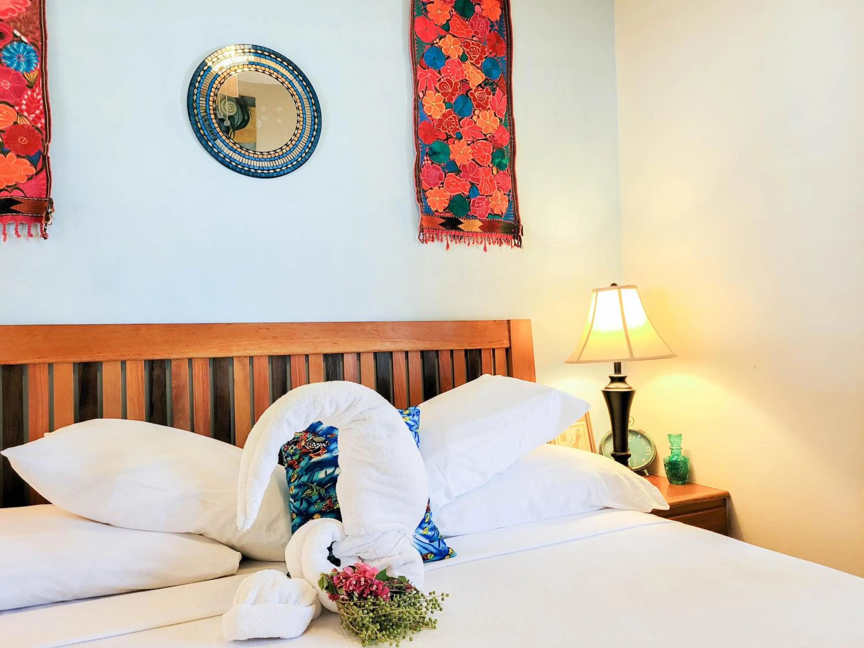 Bed in Sapphire Beach Resort