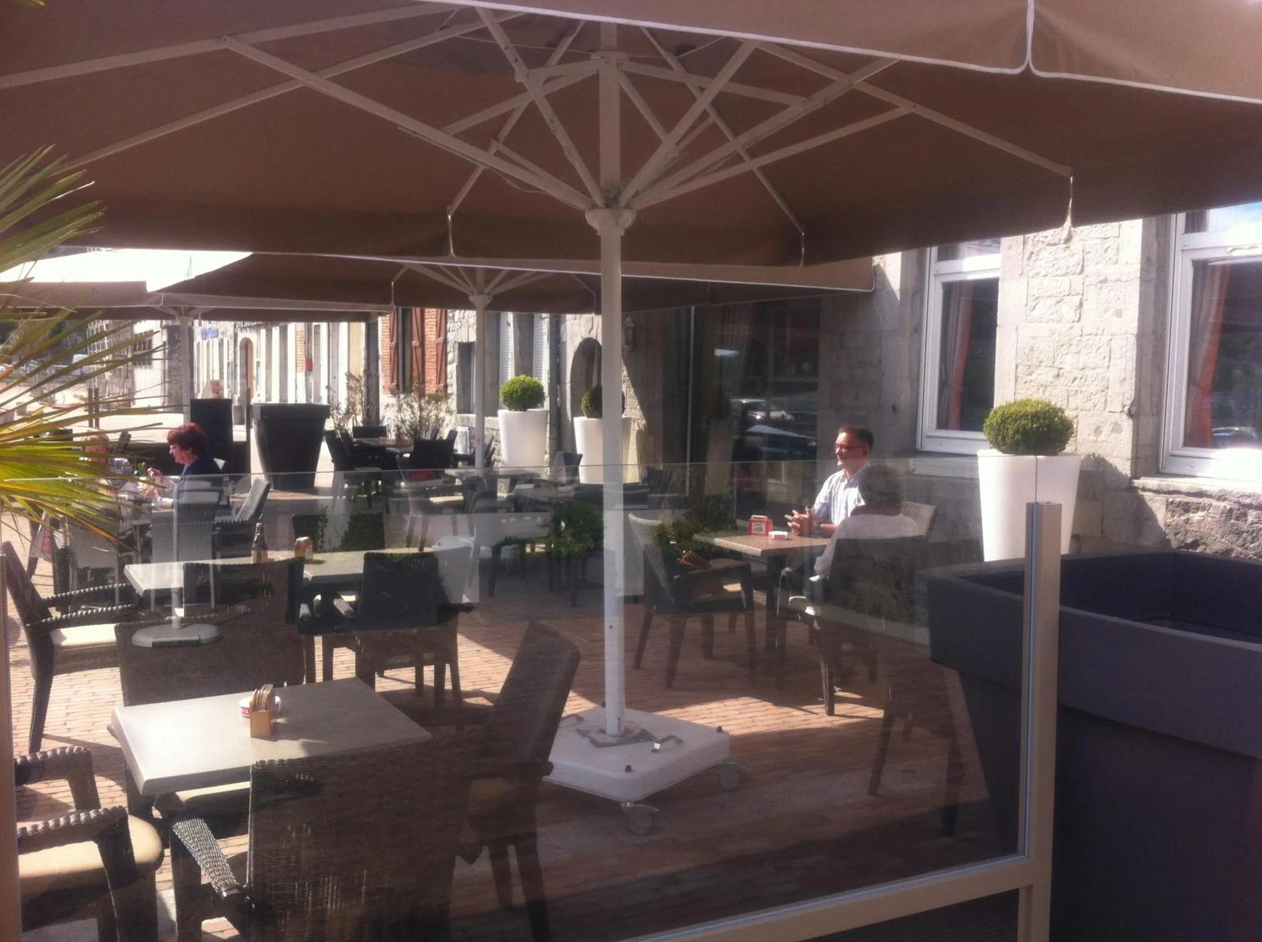 Patio in Hotel Val Saint Hilaire