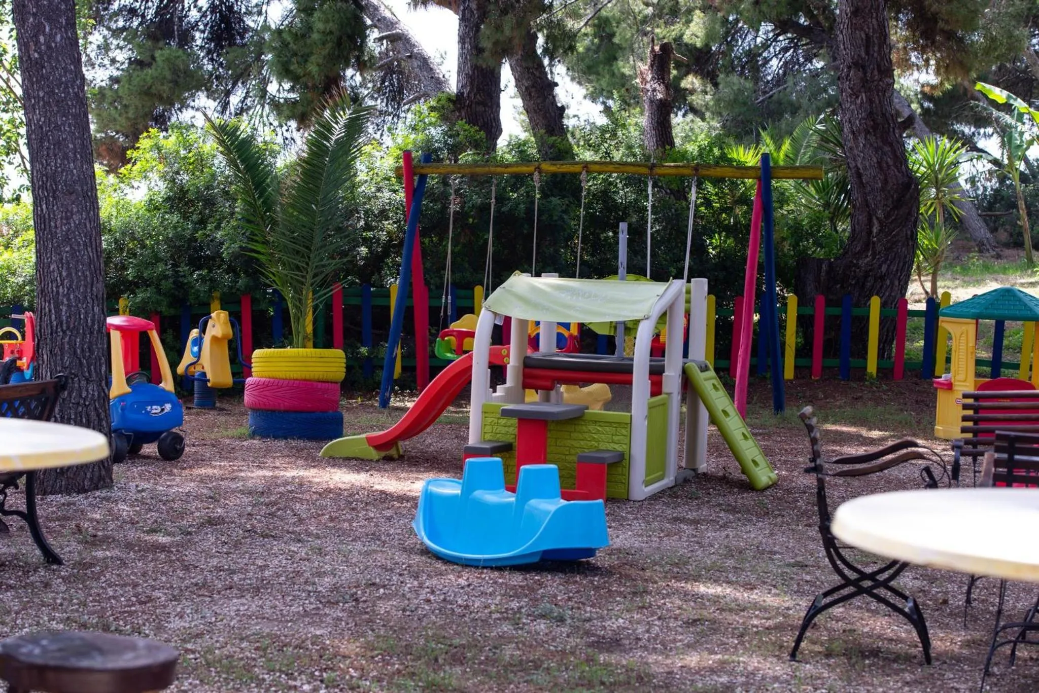 Children play ground in Porfi Beach Hotel
