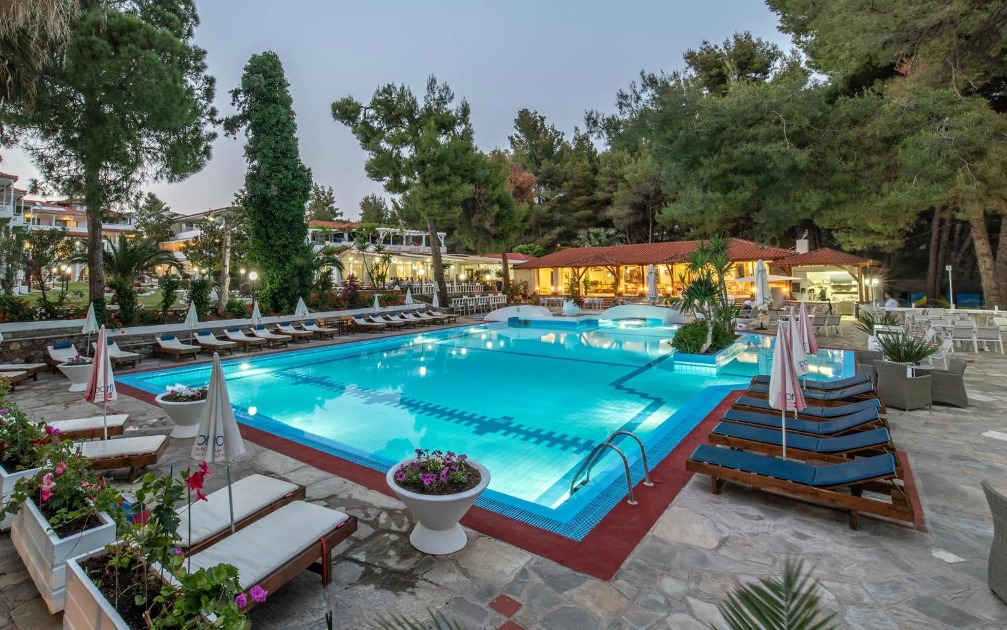 Swimming pool in Porfi Beach Hotel