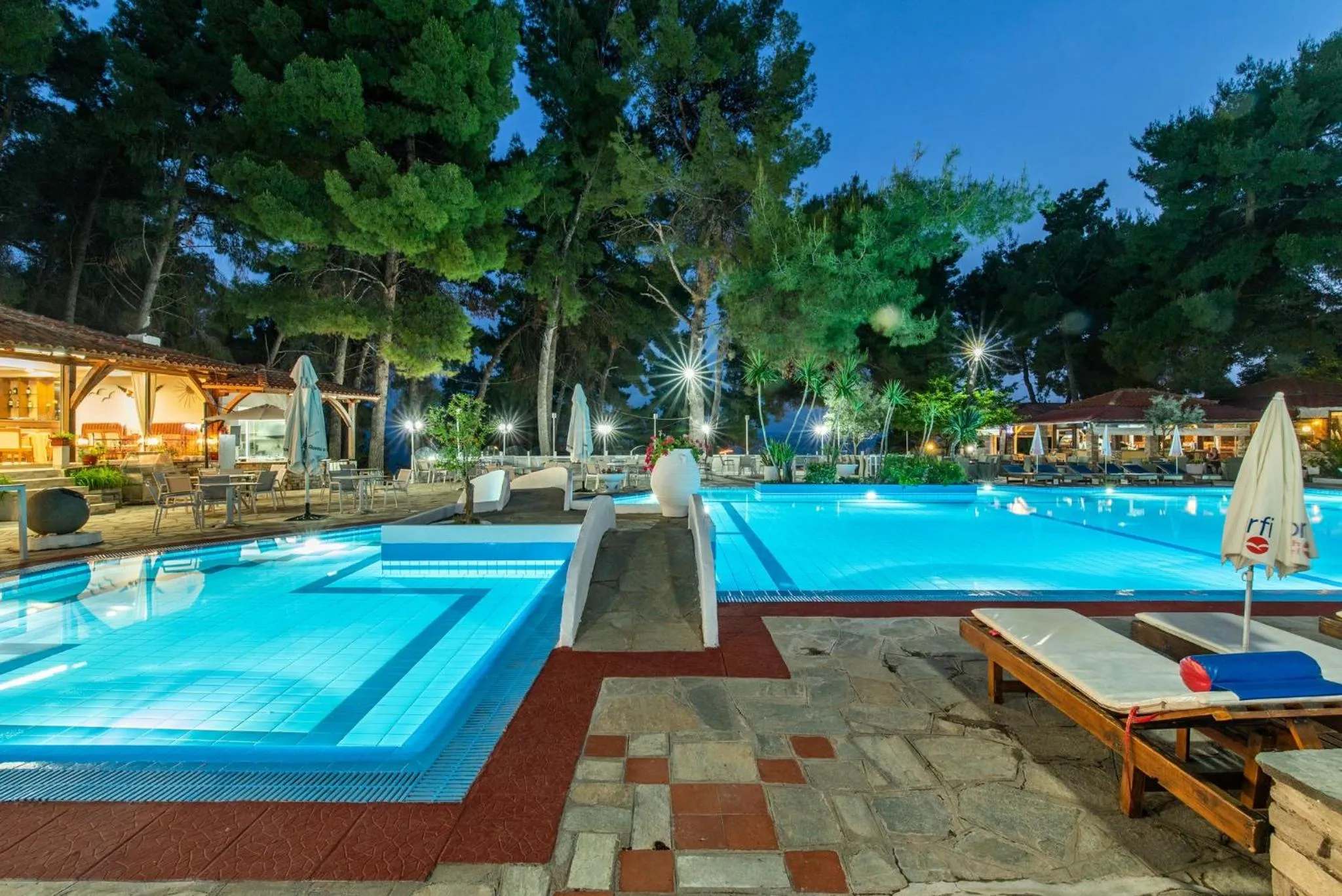 Swimming pool in Porfi Beach Hotel