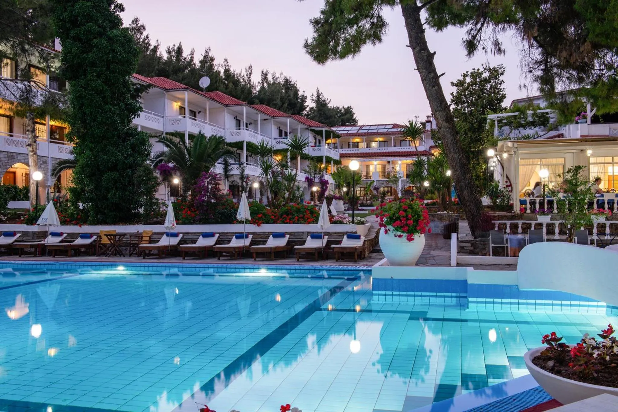 Swimming pool in Porfi Beach Hotel