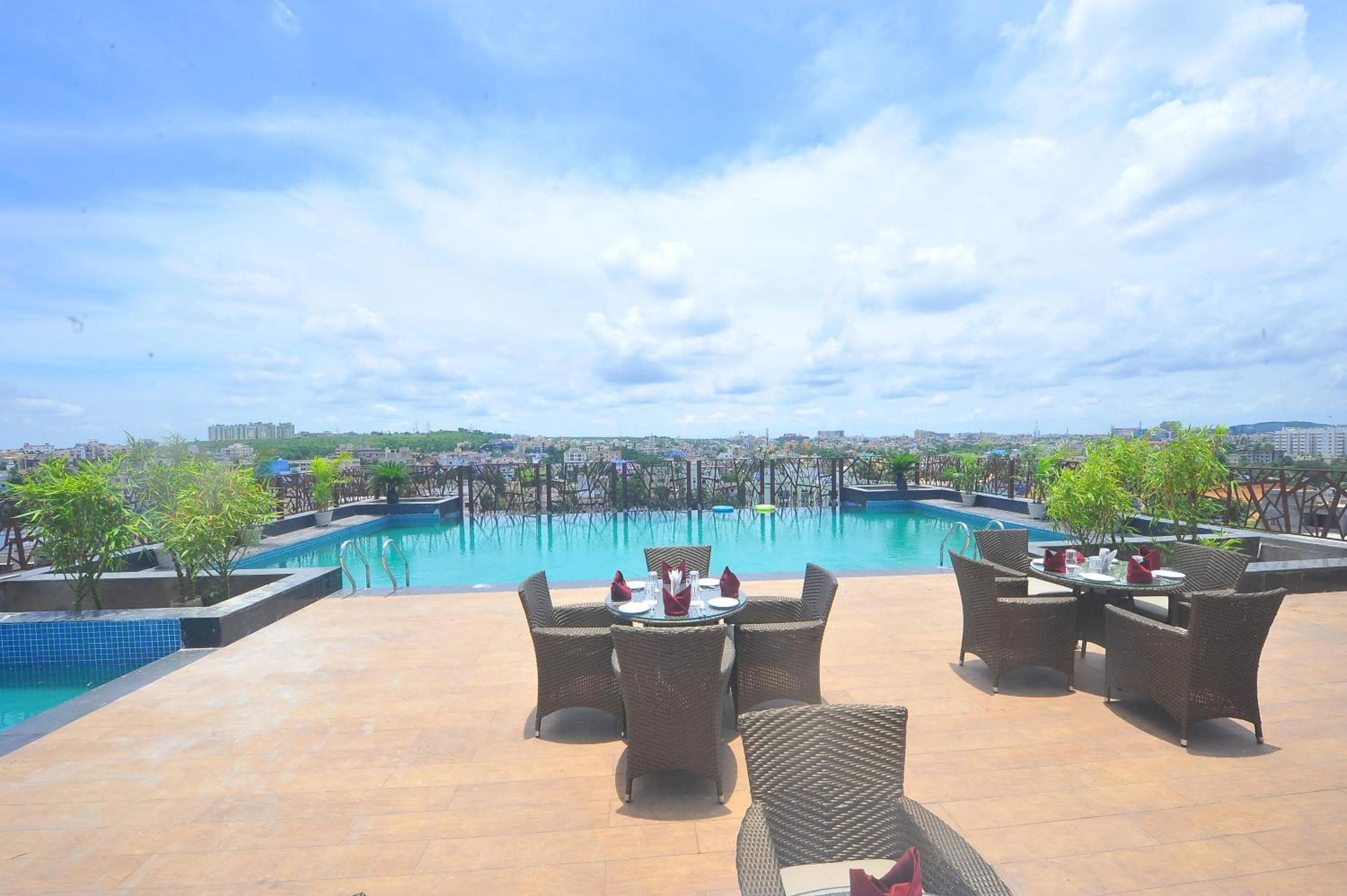 Pool view in Pipul Padmaja Premium Hotel