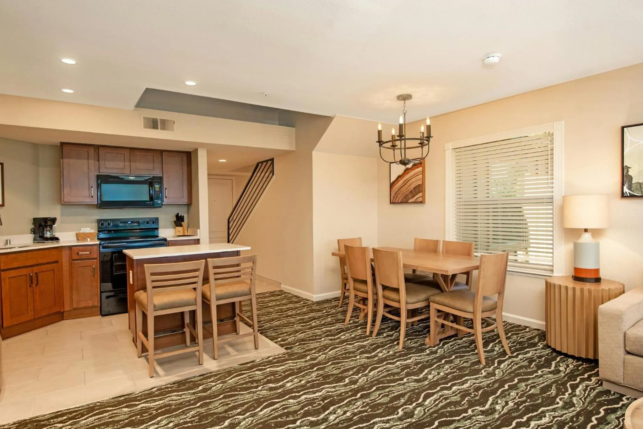 Communal kitchen in WorldMark Angels Camp