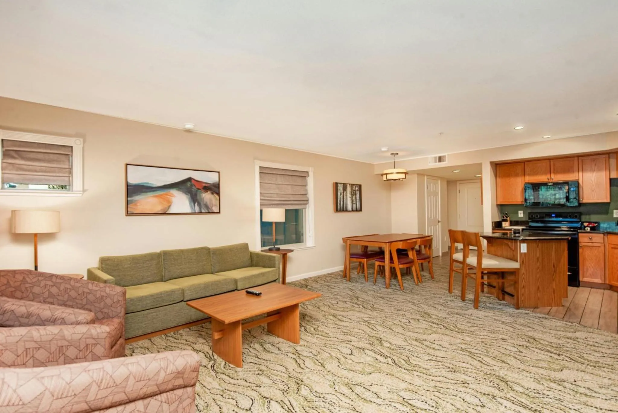 Living room in WorldMark Angels Camp