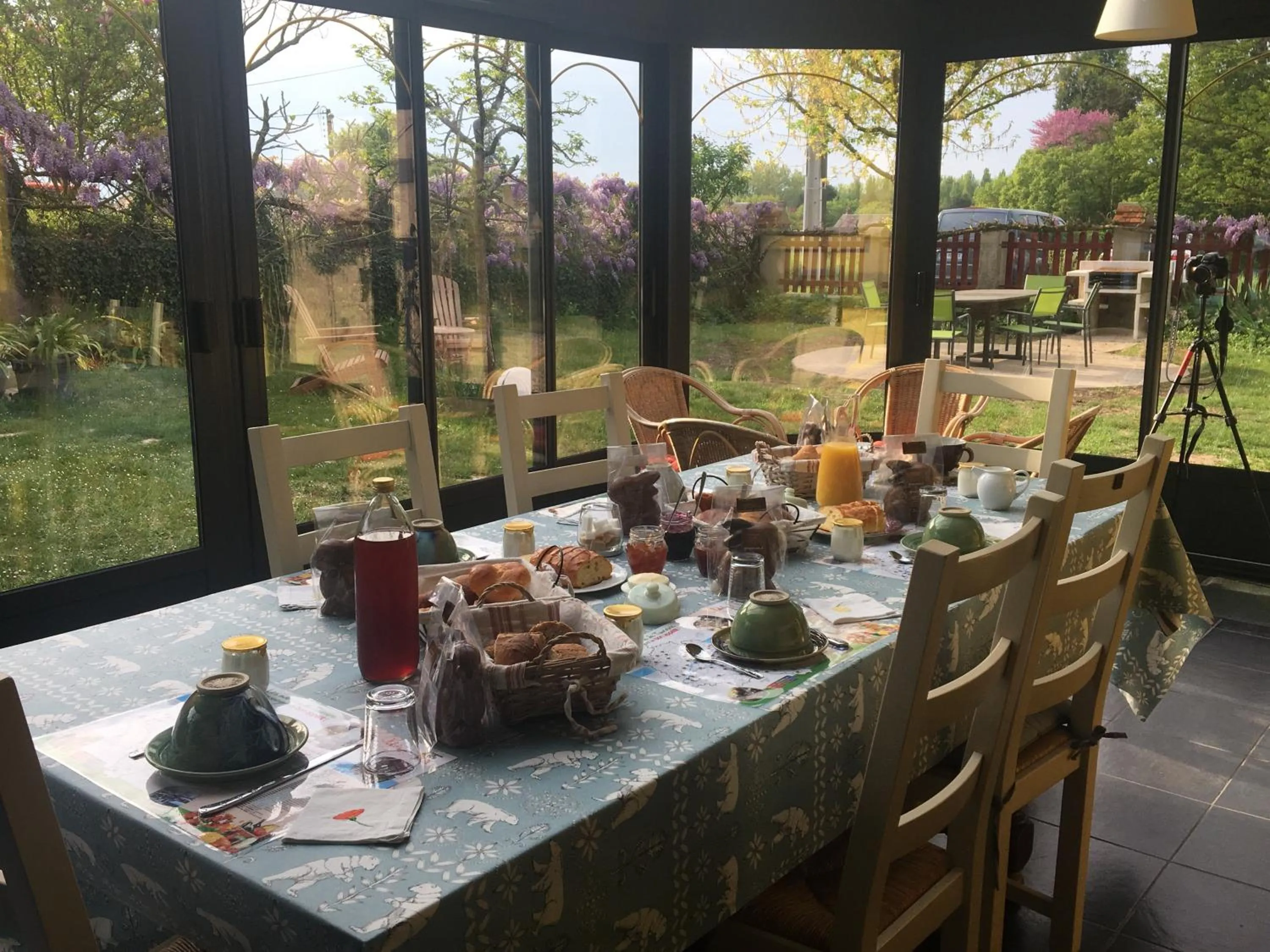 Continental breakfast in Le Clos Mony
