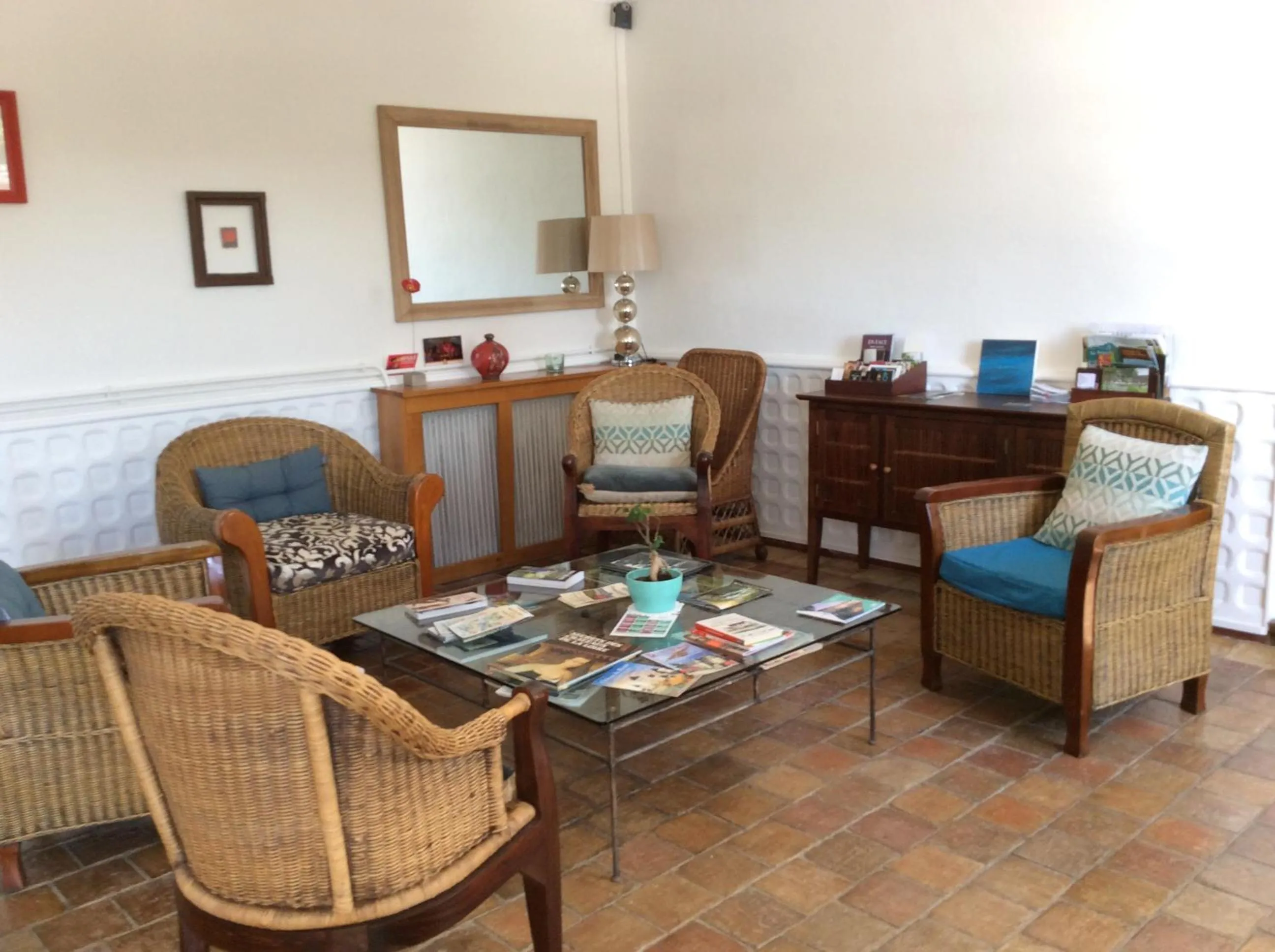 Seating area in Le Clos Mony