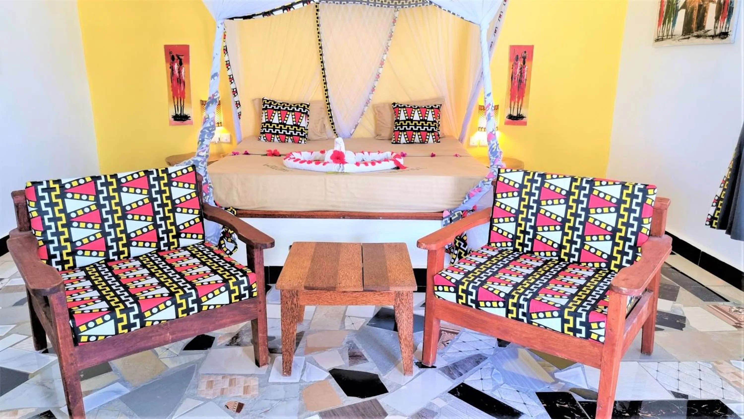 Seating area in Paradise Beach Resort & Spa