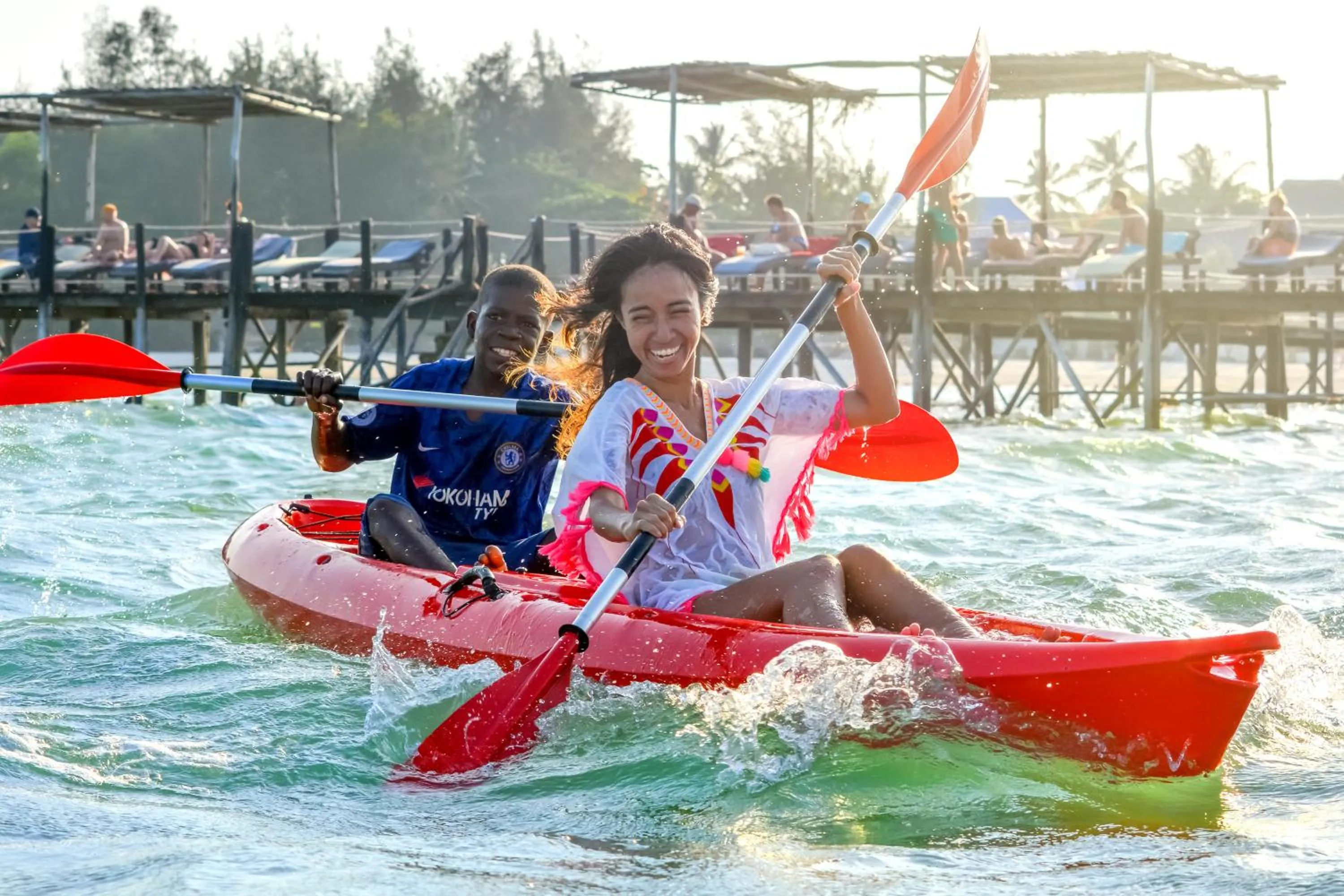 Canoeing in Paradise Beach Resort & Spa