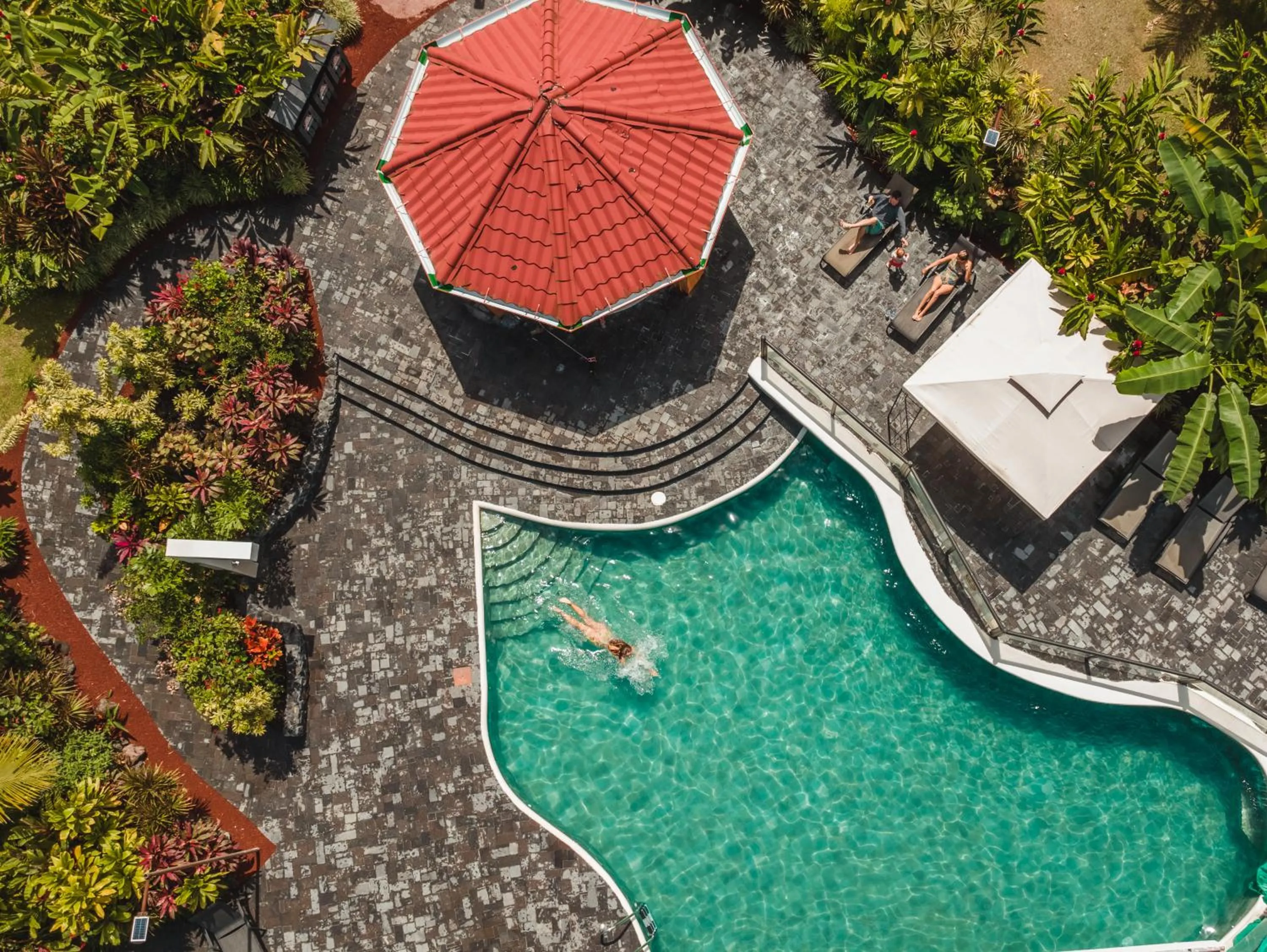 Pool view in Montaña de fuego Mountain Resort & Spa