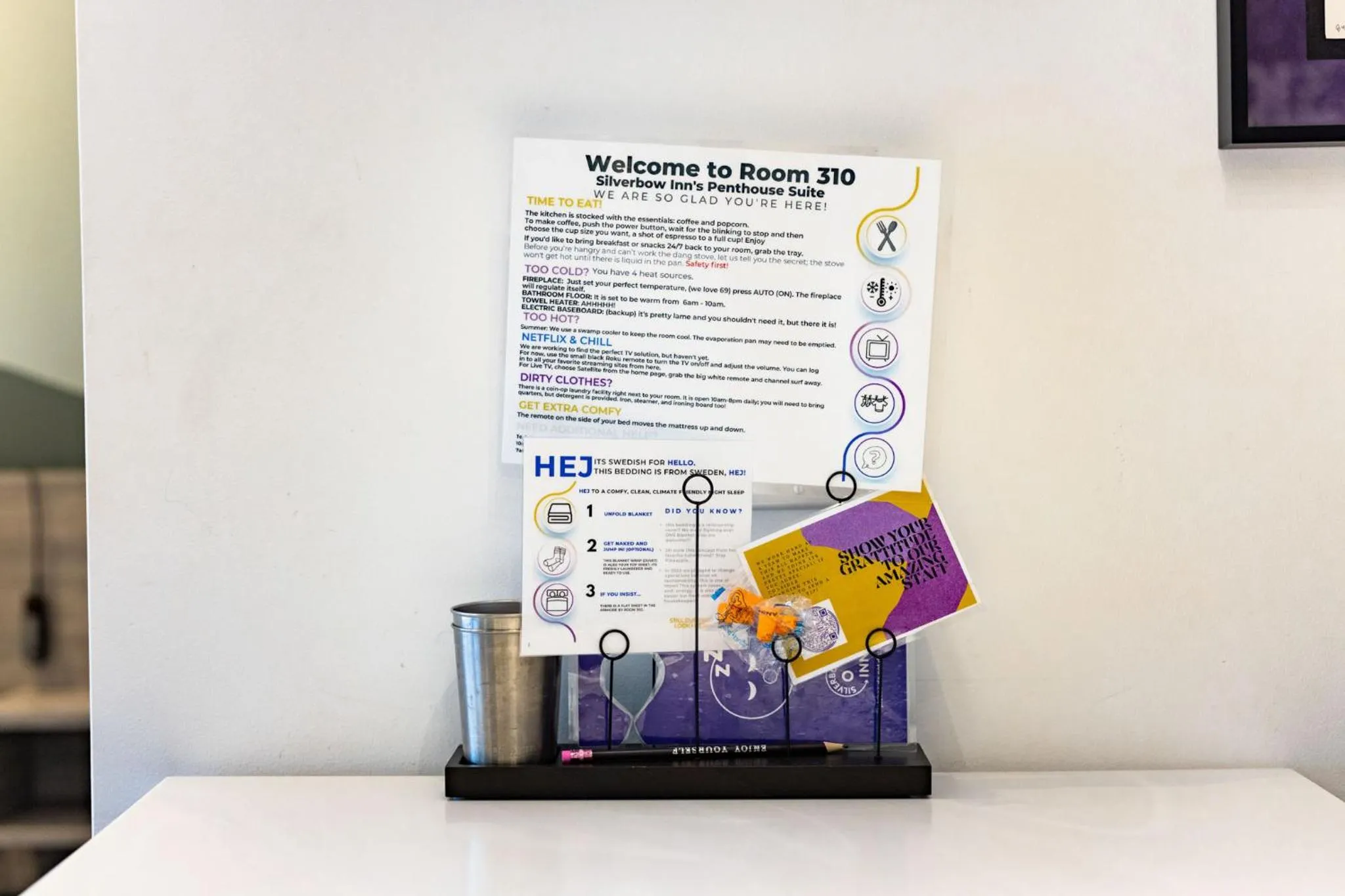 Decorative detail in Silverbow Inn