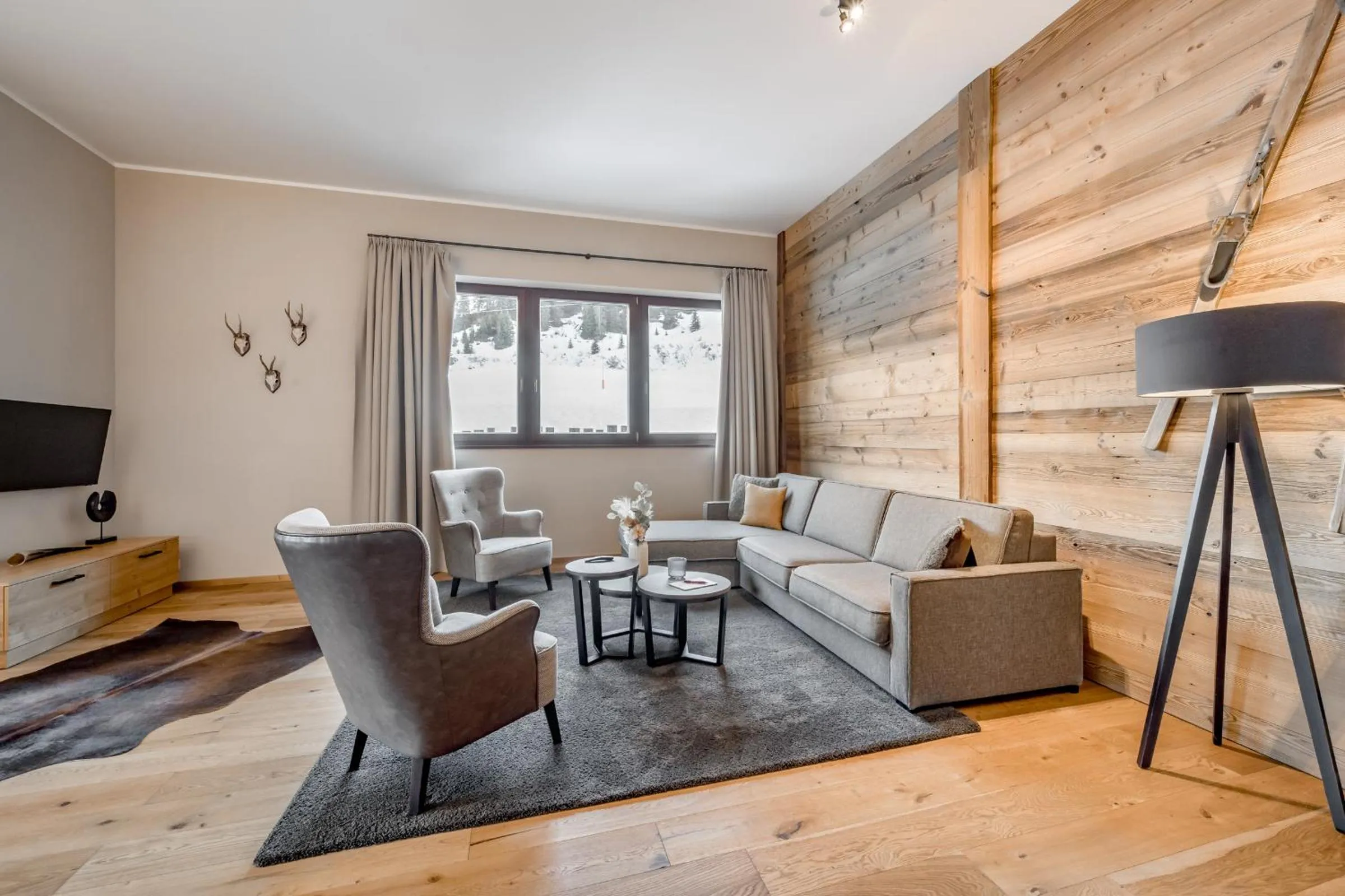 Living room in AlpenParks Hotel & Apartment Arlberg Warth mit Pool