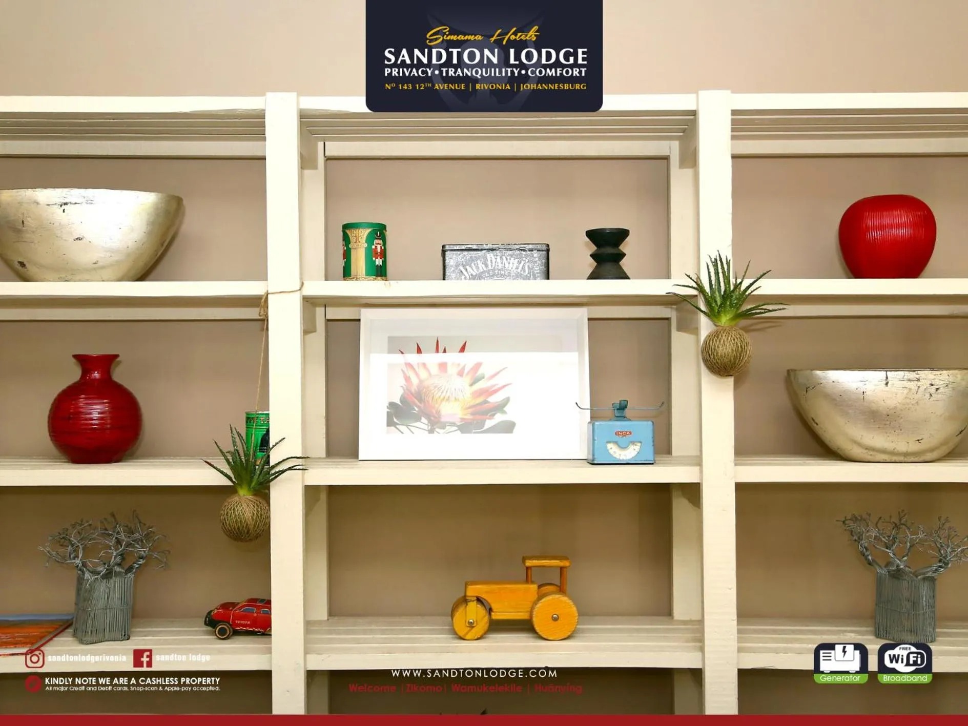 Decorative detail in Sandton Lodge Rivonia