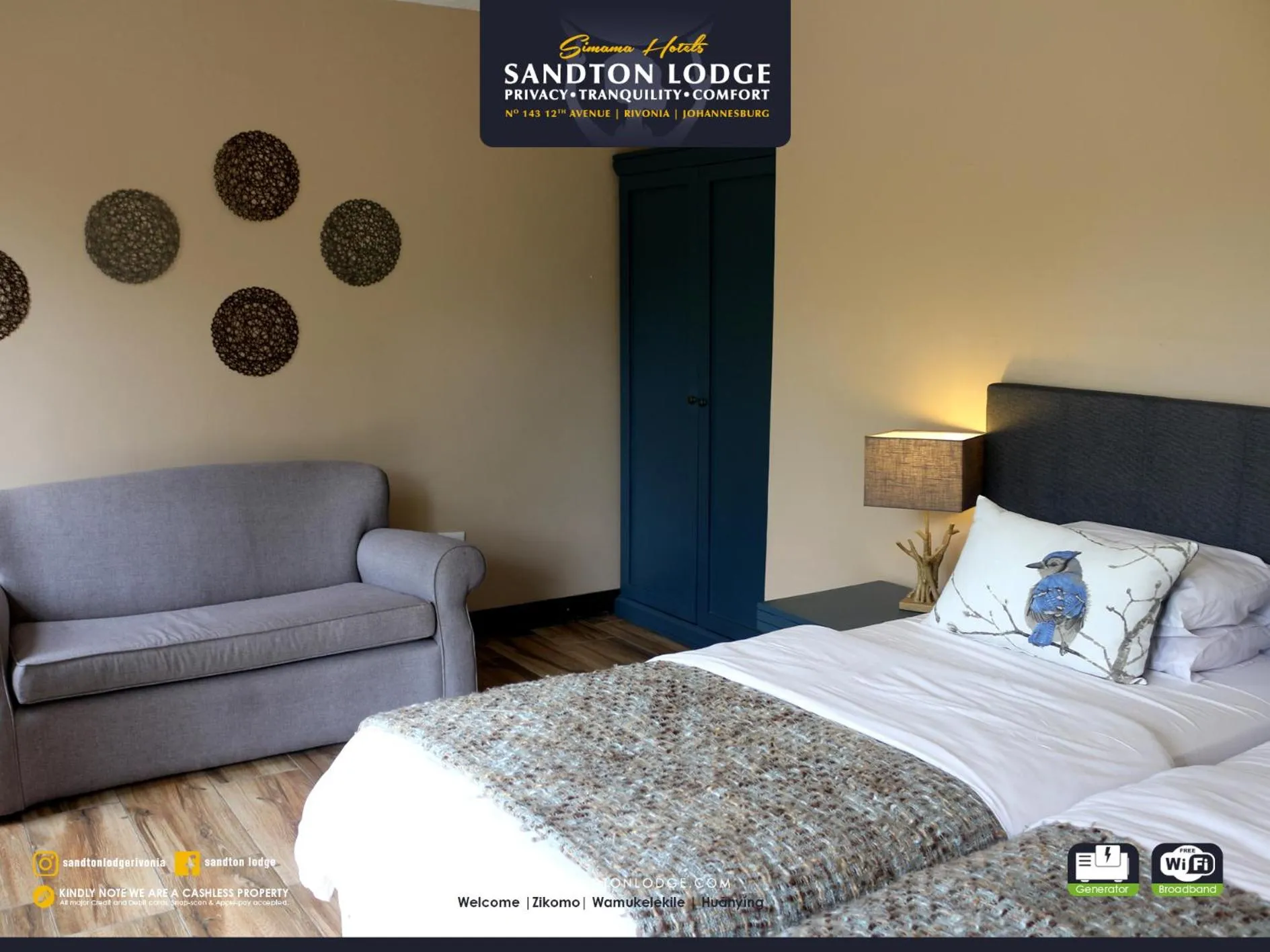 Bed in Sandton Lodge Rivonia