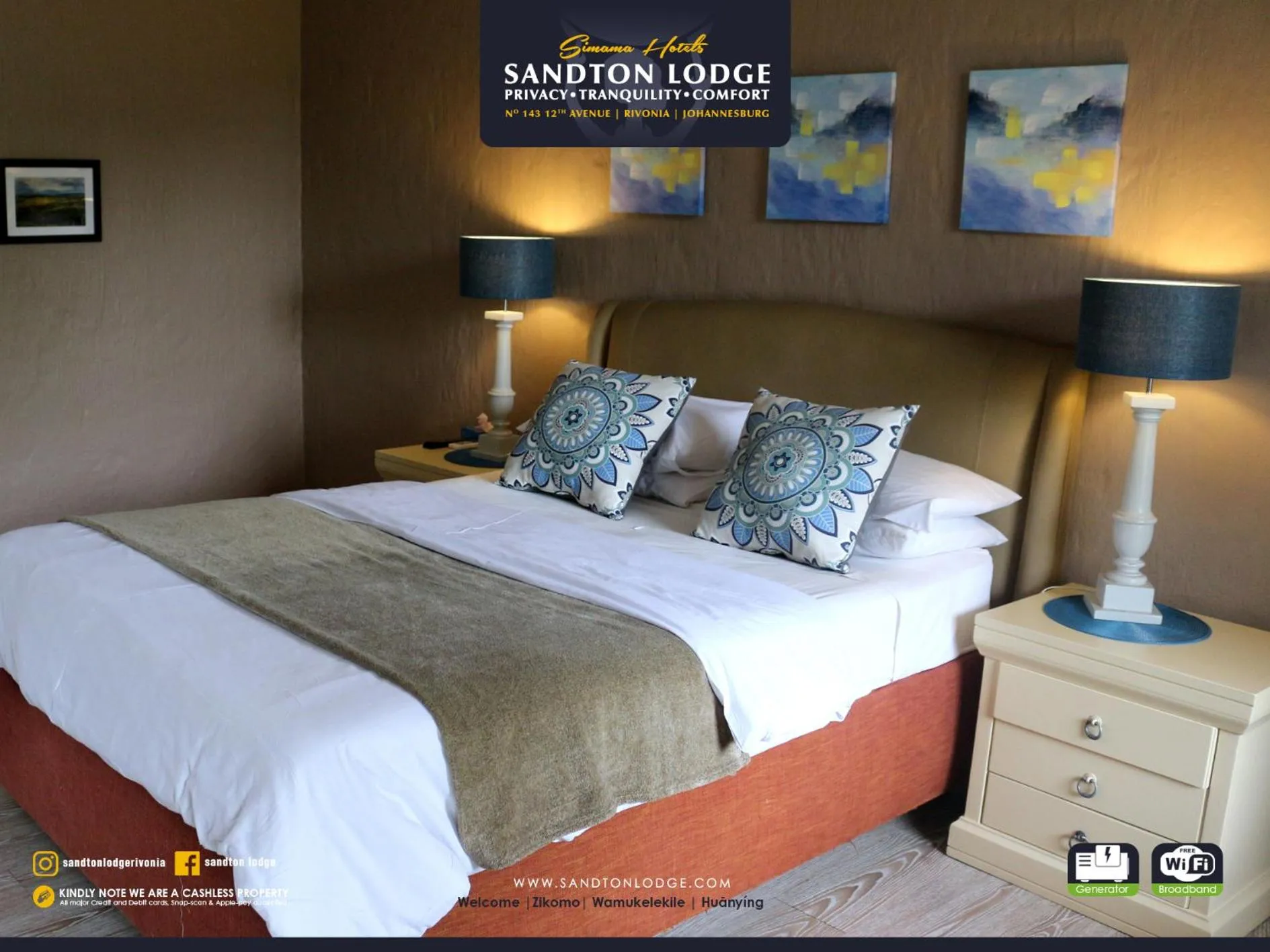 Bed in Sandton Lodge Rivonia