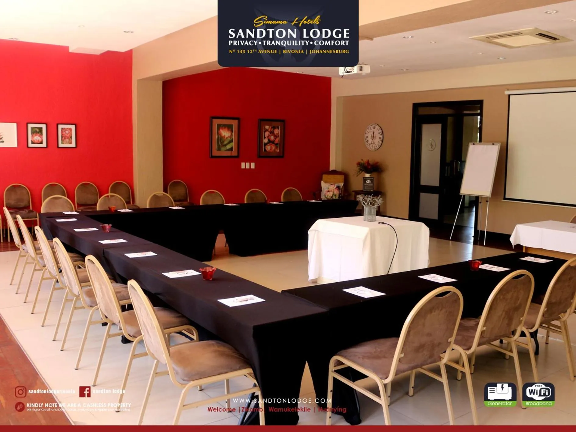Meeting/conference room in Sandton Lodge Rivonia