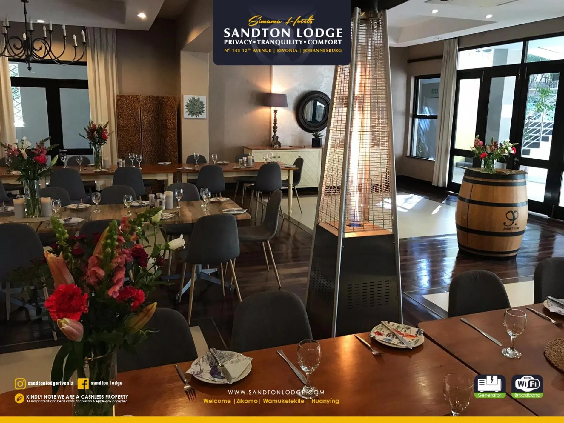 Restaurant/places to eat in Sandton Lodge Rivonia