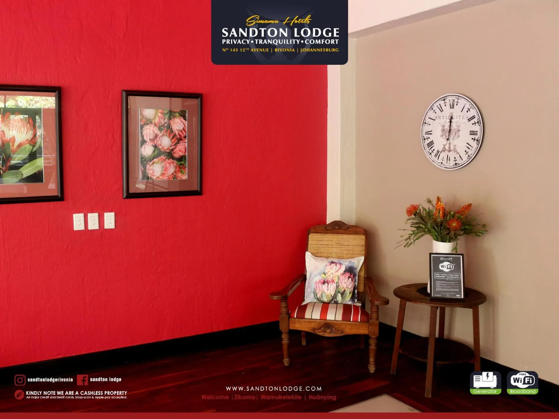 Decorative detail in Sandton Lodge Rivonia