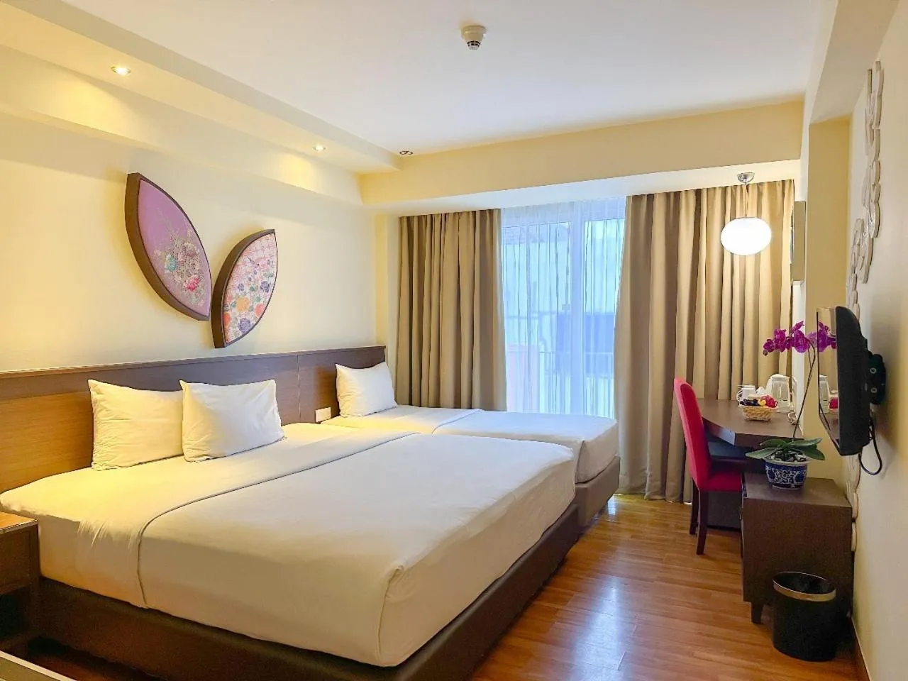 Bed in Atanaya Kuta Bali