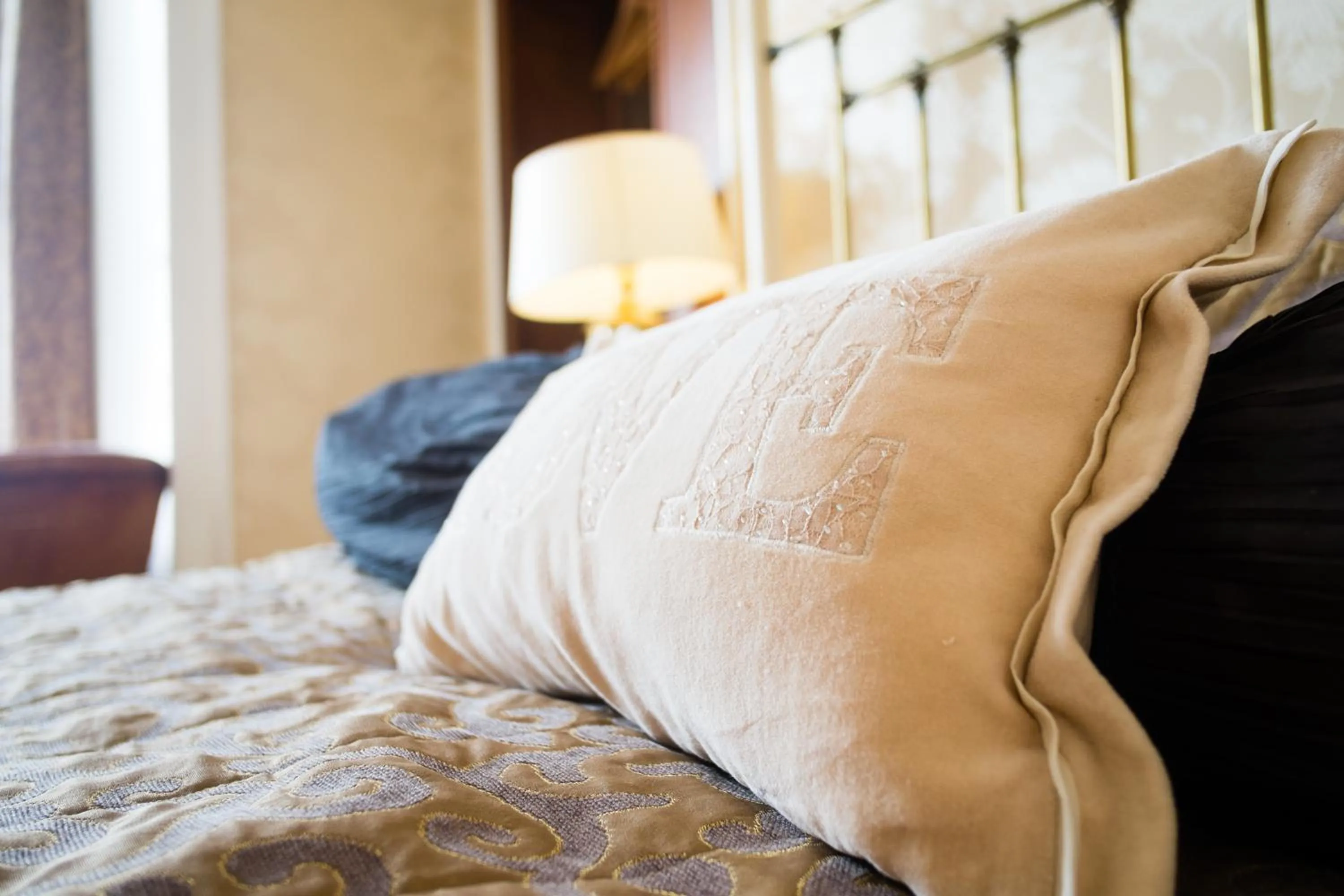 Decorative detail, Bed in Gwesty'r Marine Hotel & Spa