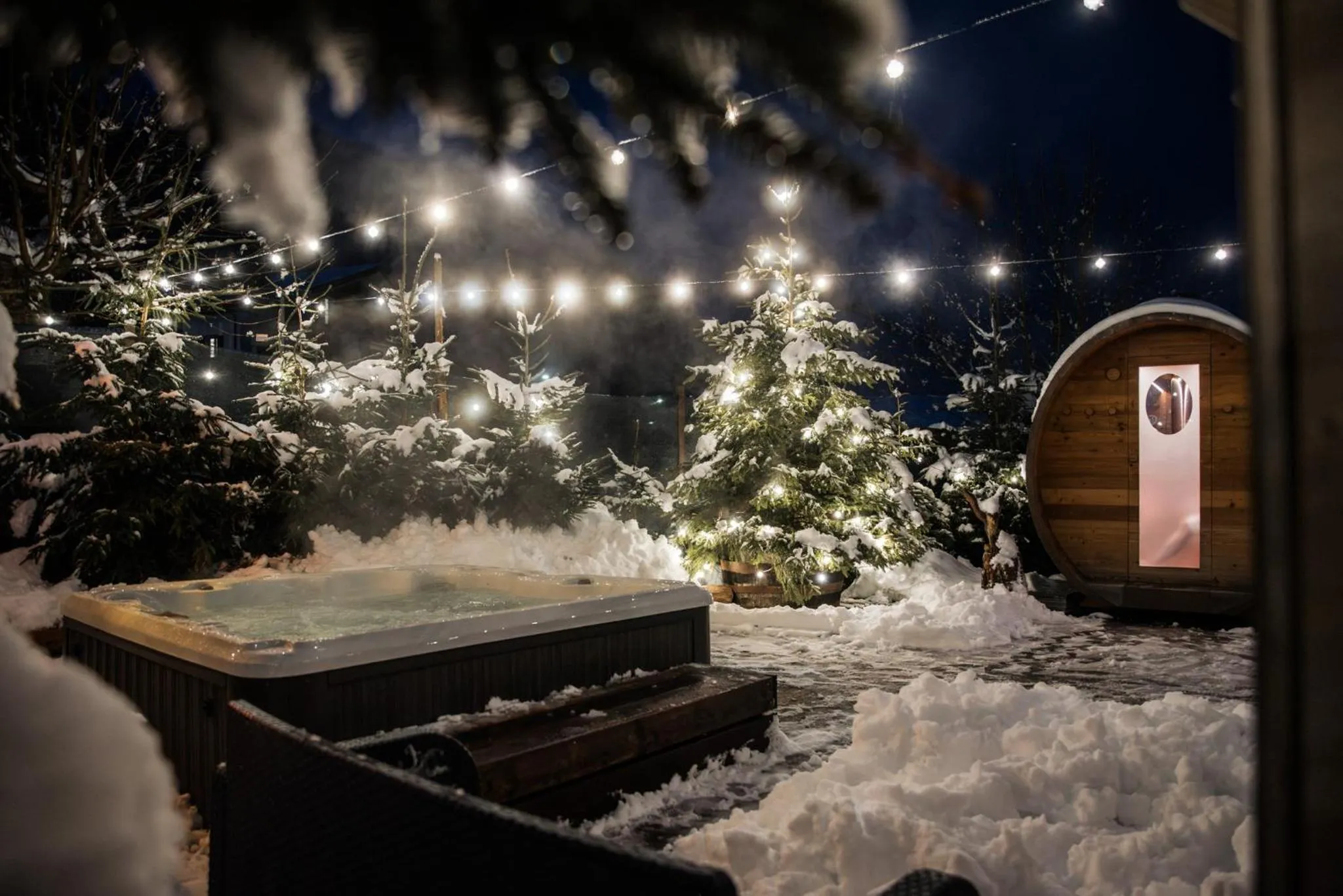 Sauna in Alpen Chalet - Charme Mountain Hotel -