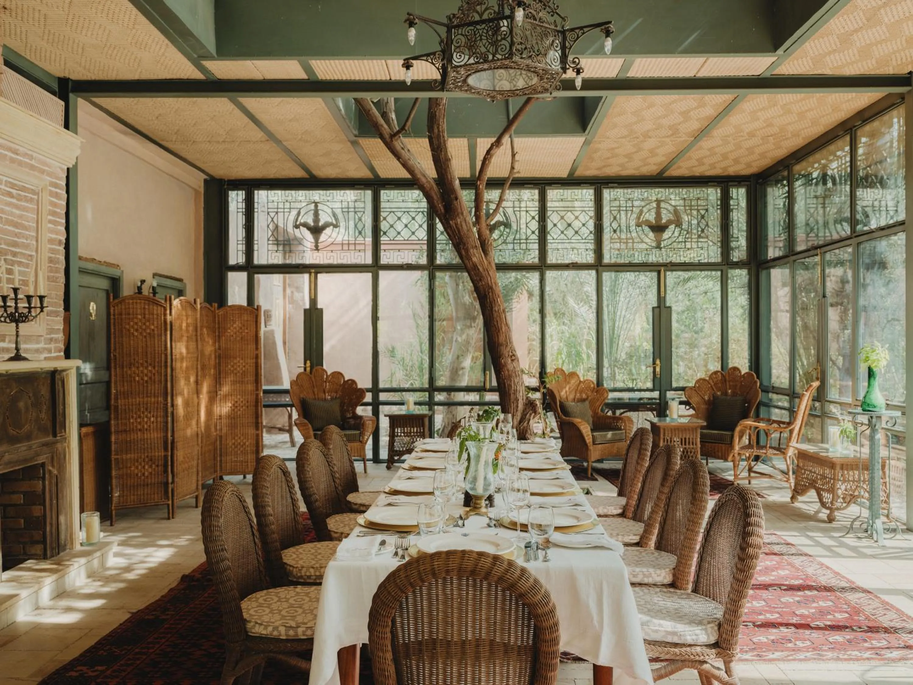 Garden in Al Moudira Hotel