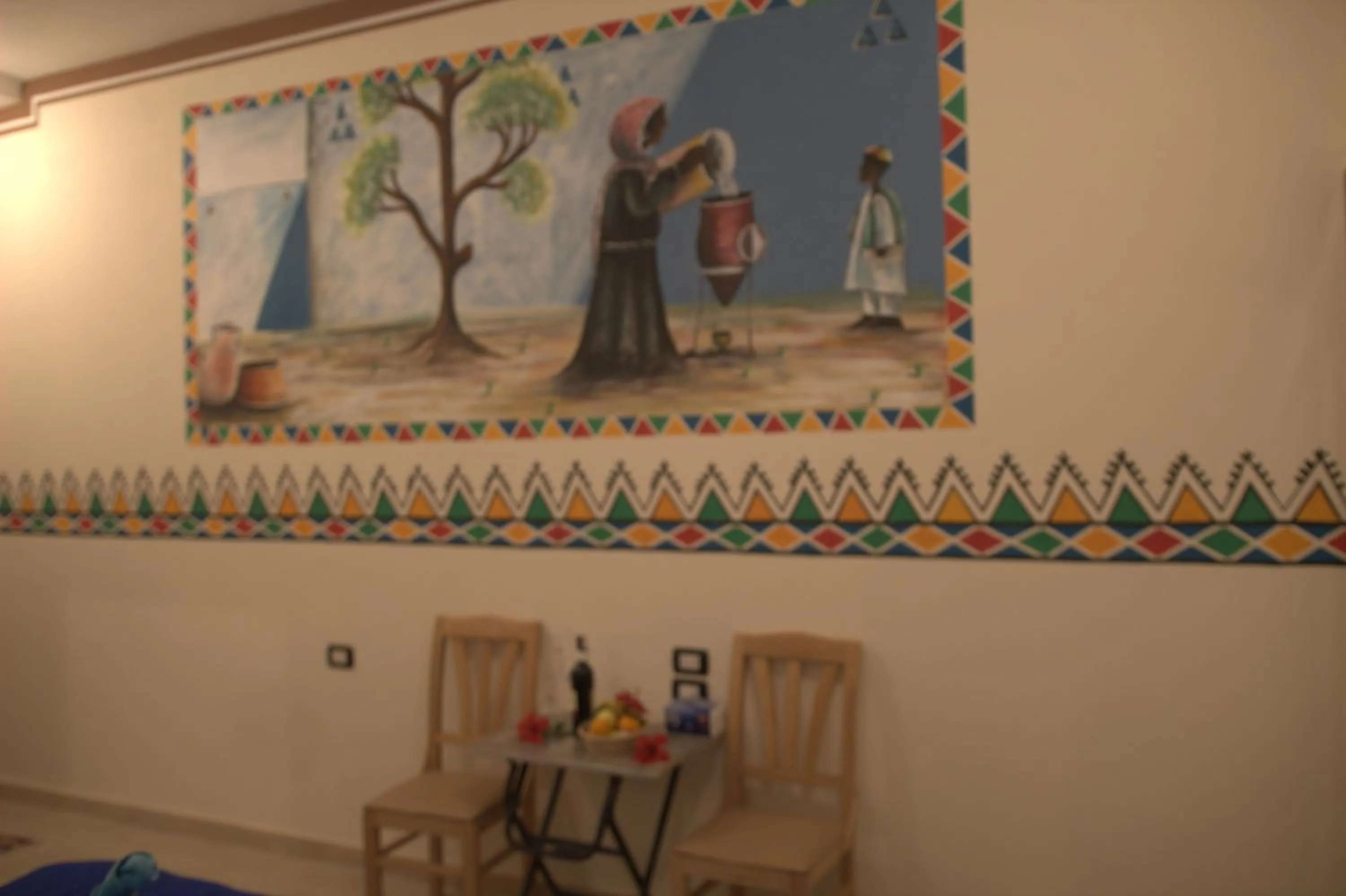 Decorative detail in Al Baeirat Hotel