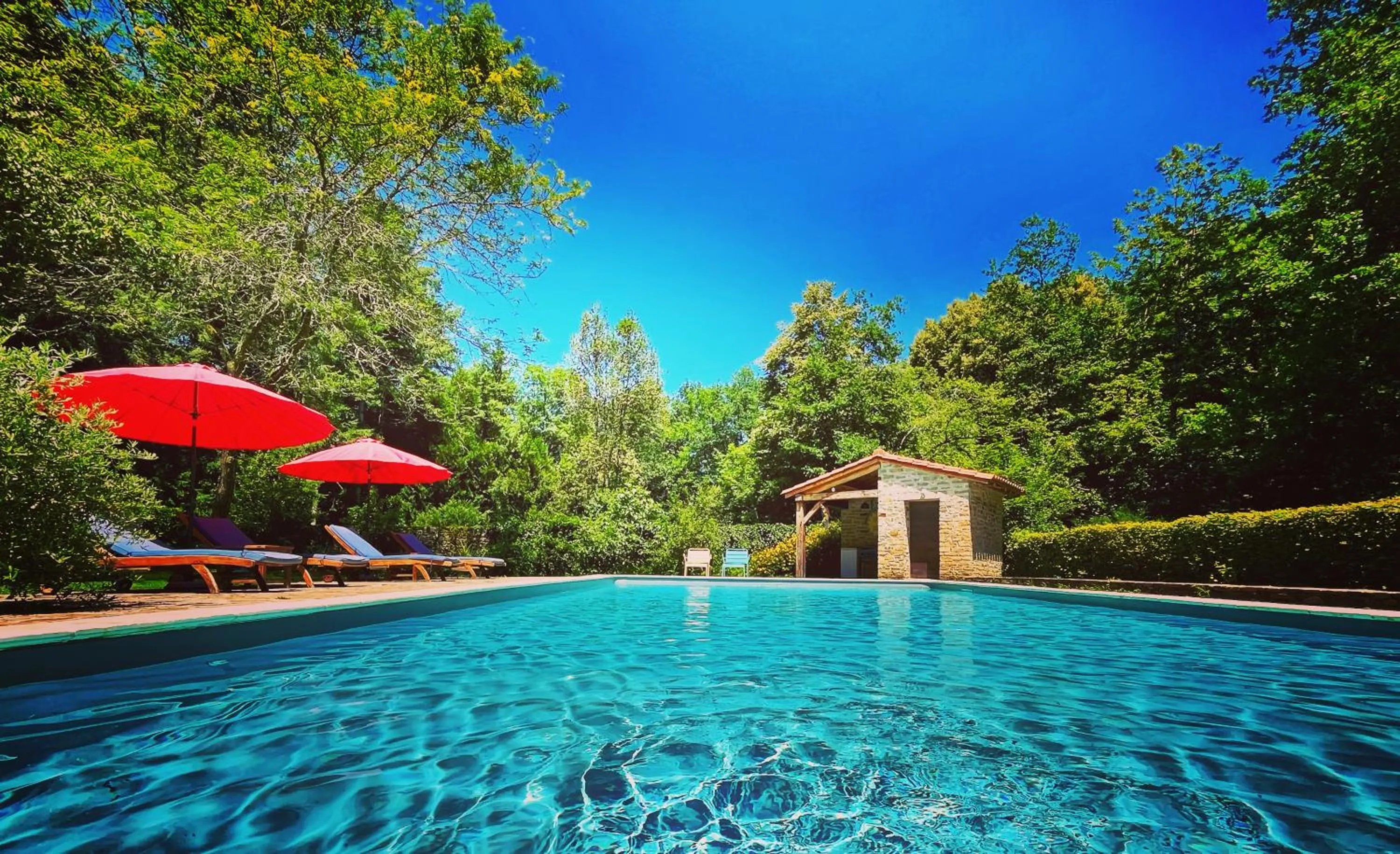 Swimming pool in Domaine de La Brugere