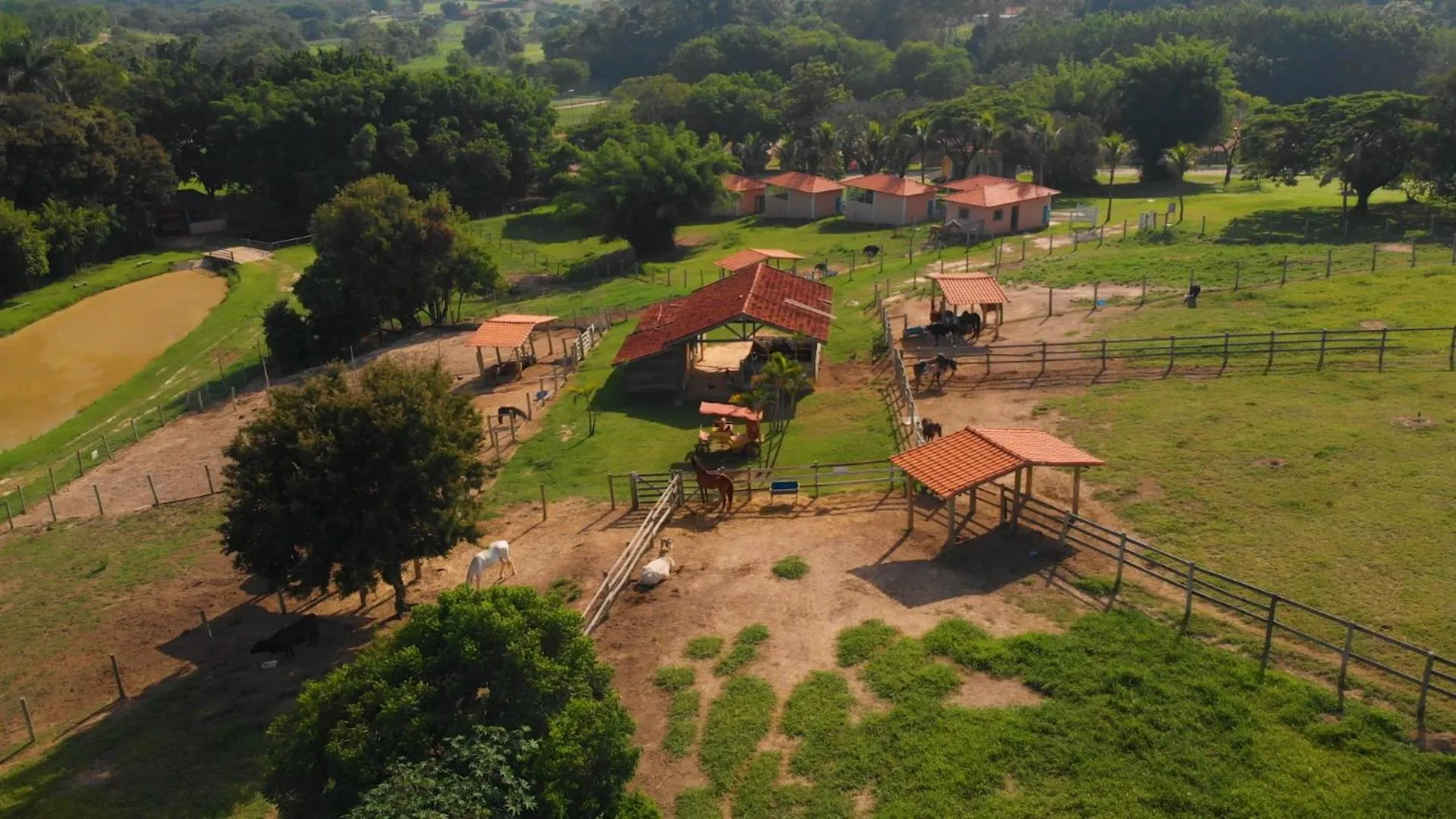 Bird's eye view in Hotel Fazenda Ararita