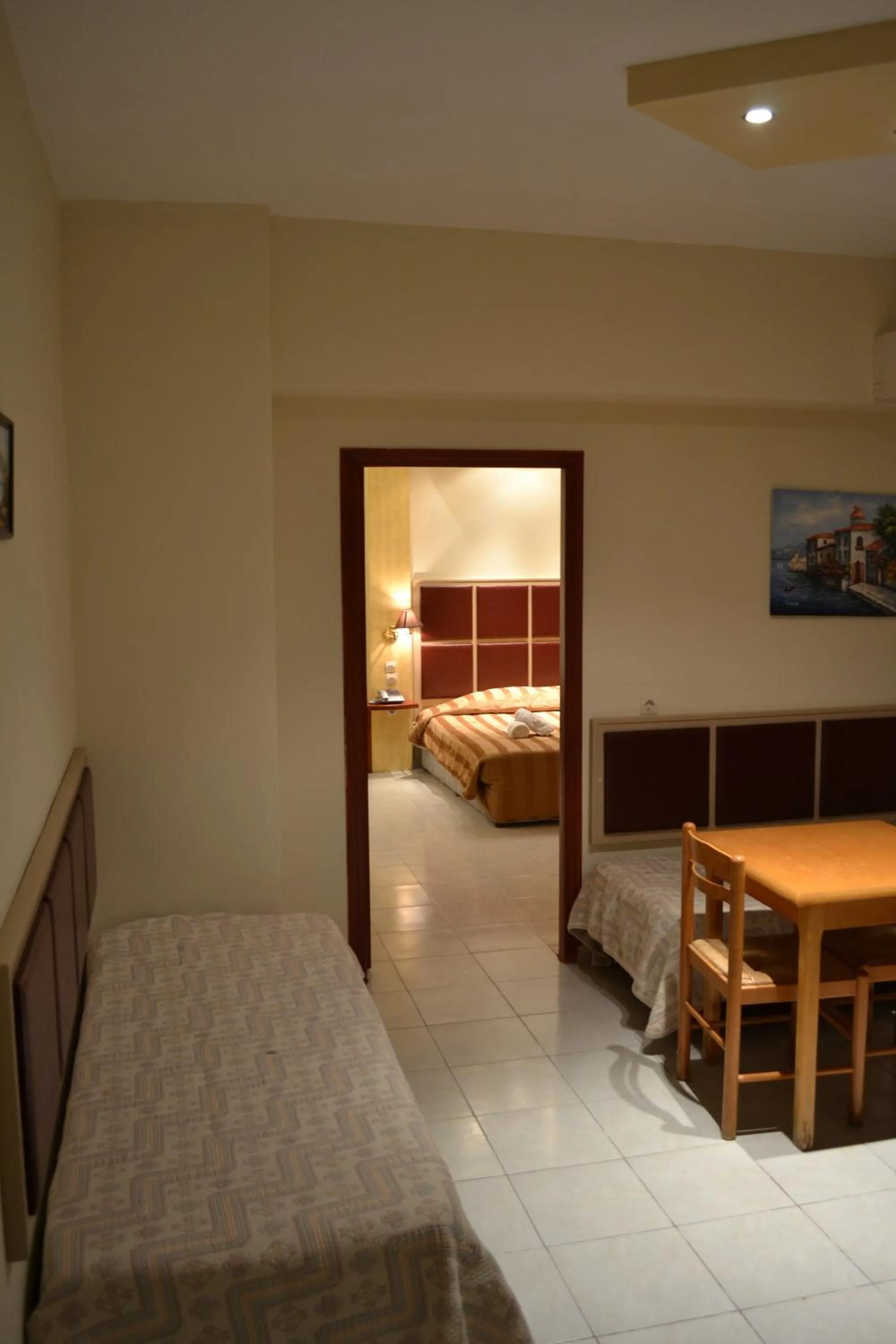 Bed in Panorama Hotel Apartments