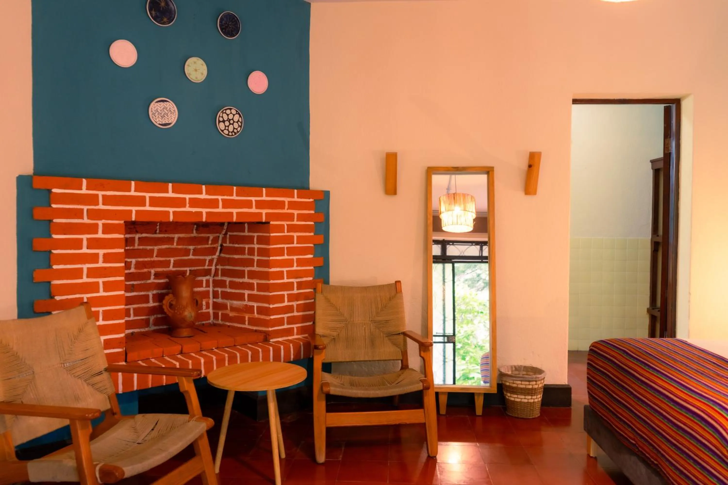 Living room in Socialtel Atitlan