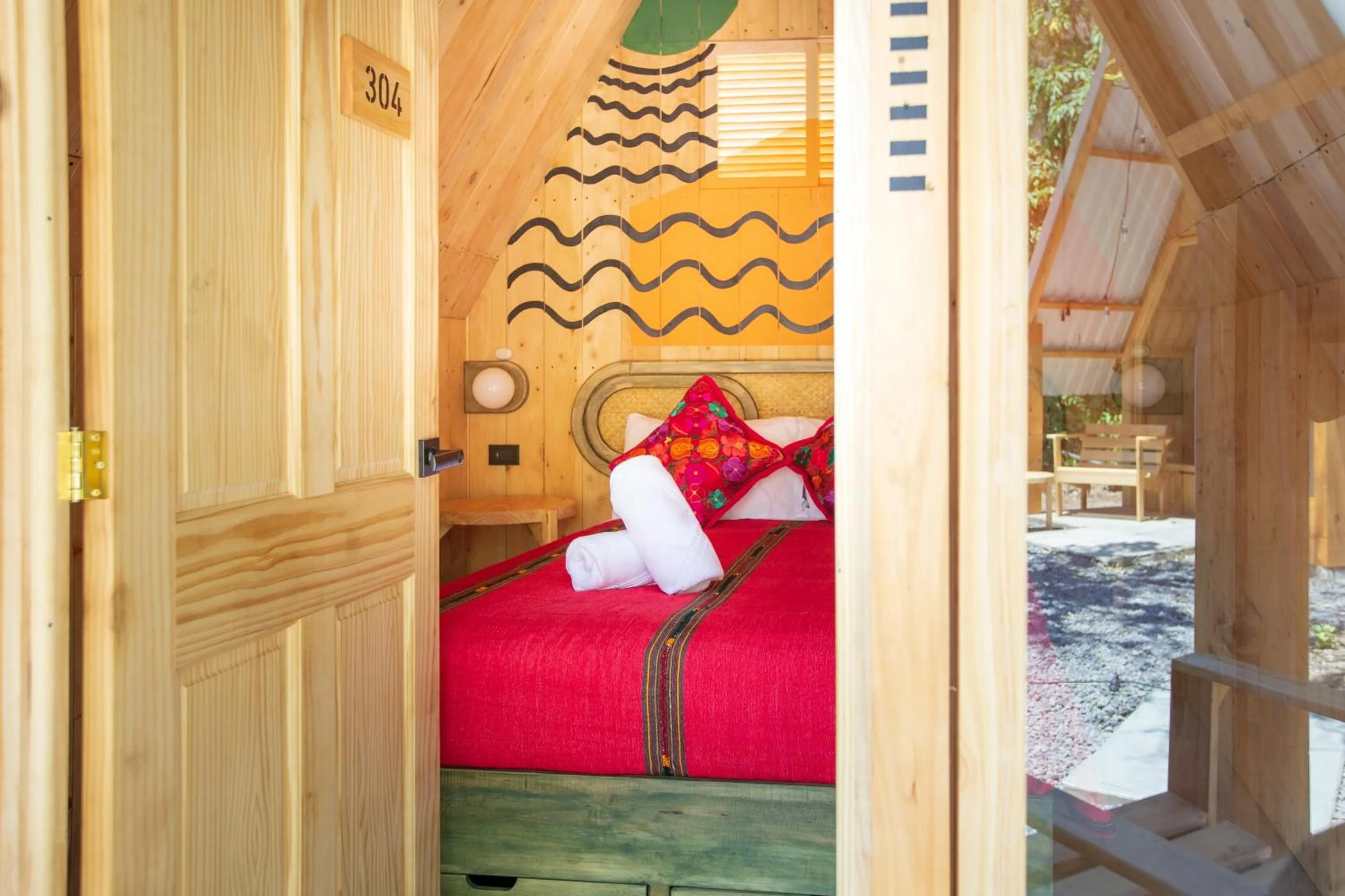 Bedroom, Bed in Socialtel Atitlan