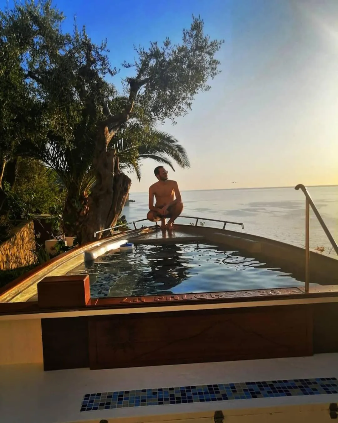 Swimming pool in La Palombara B&B