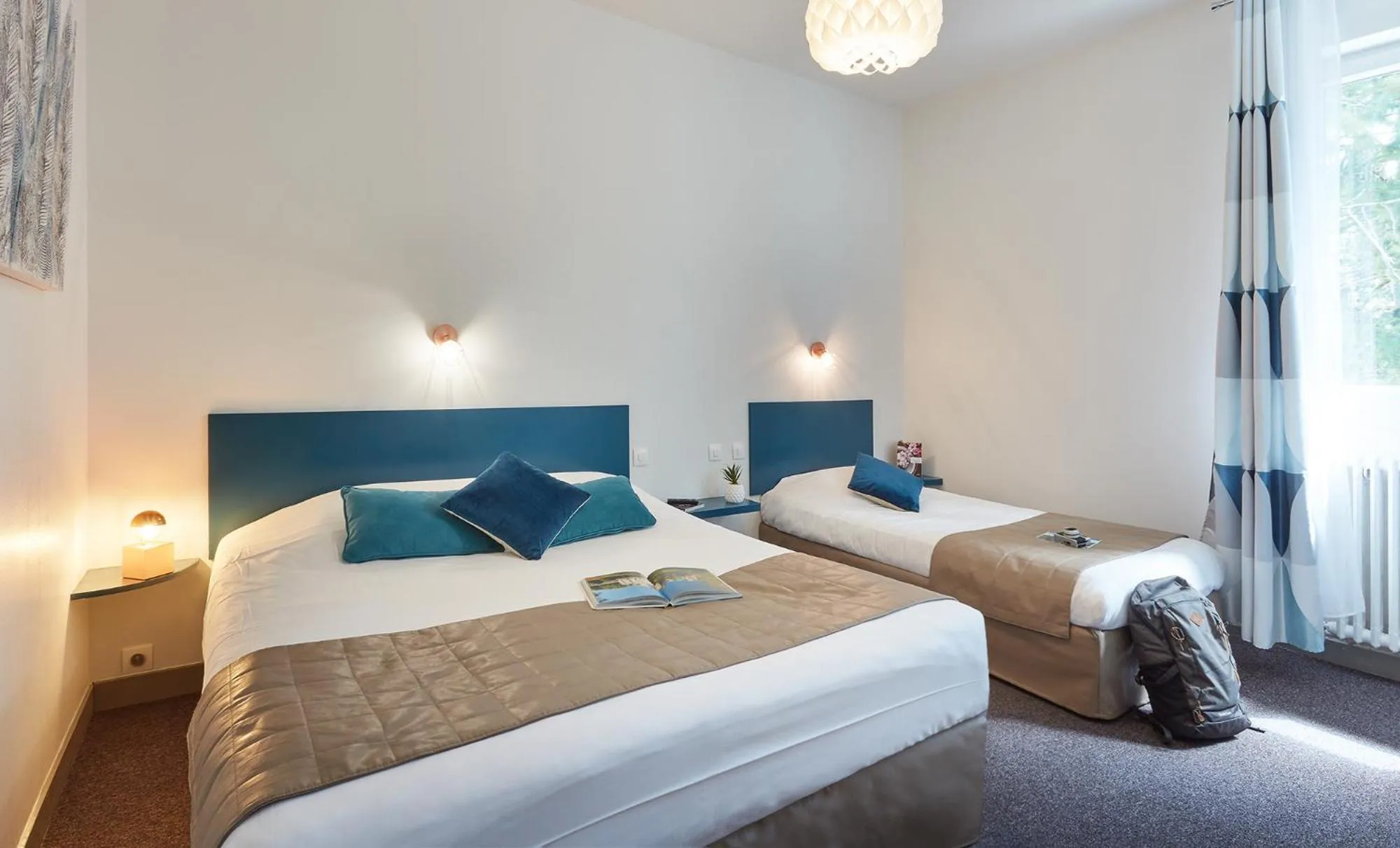 Bed in Hotel De La Pommeraie