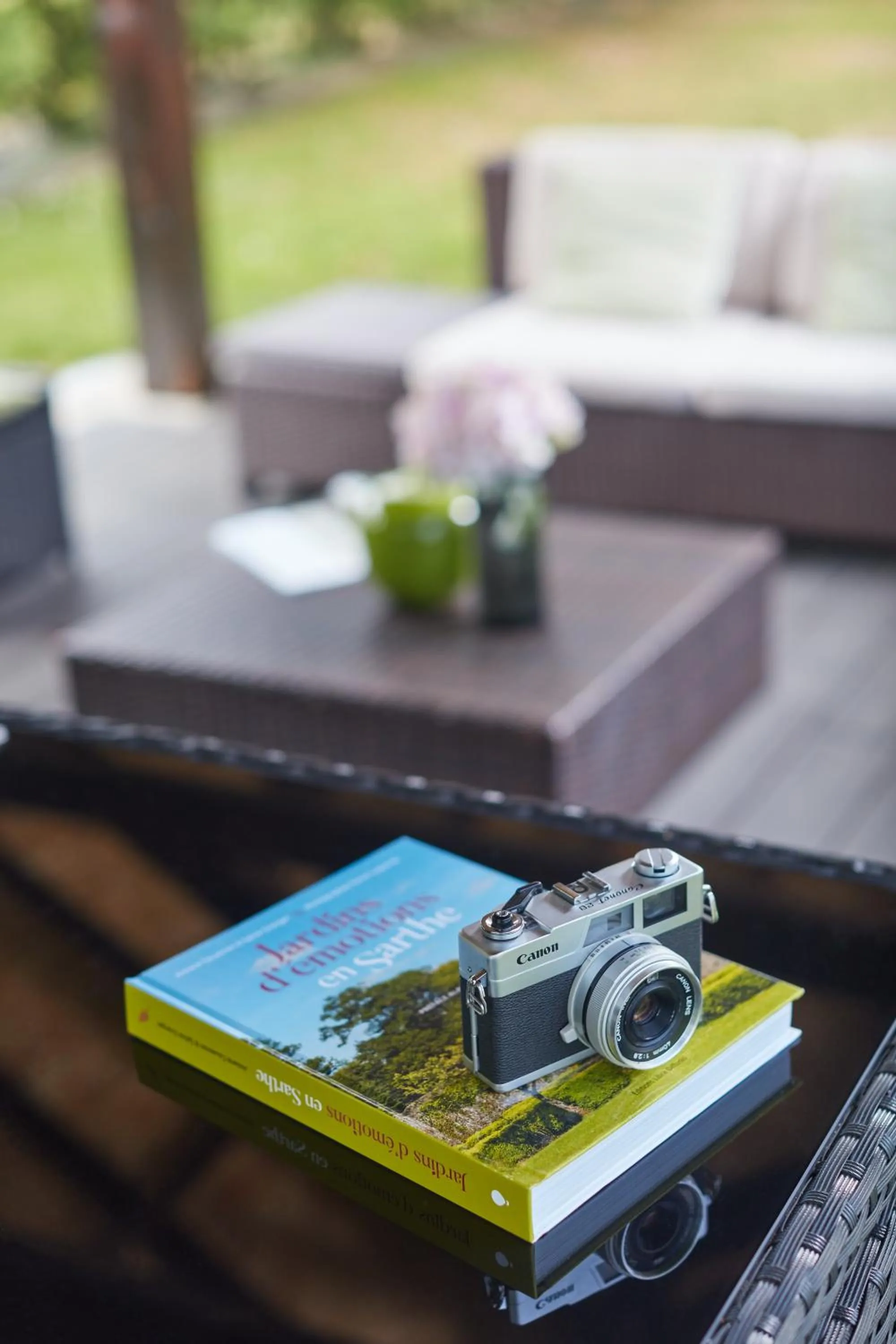 Patio in Hotel De La Pommeraie