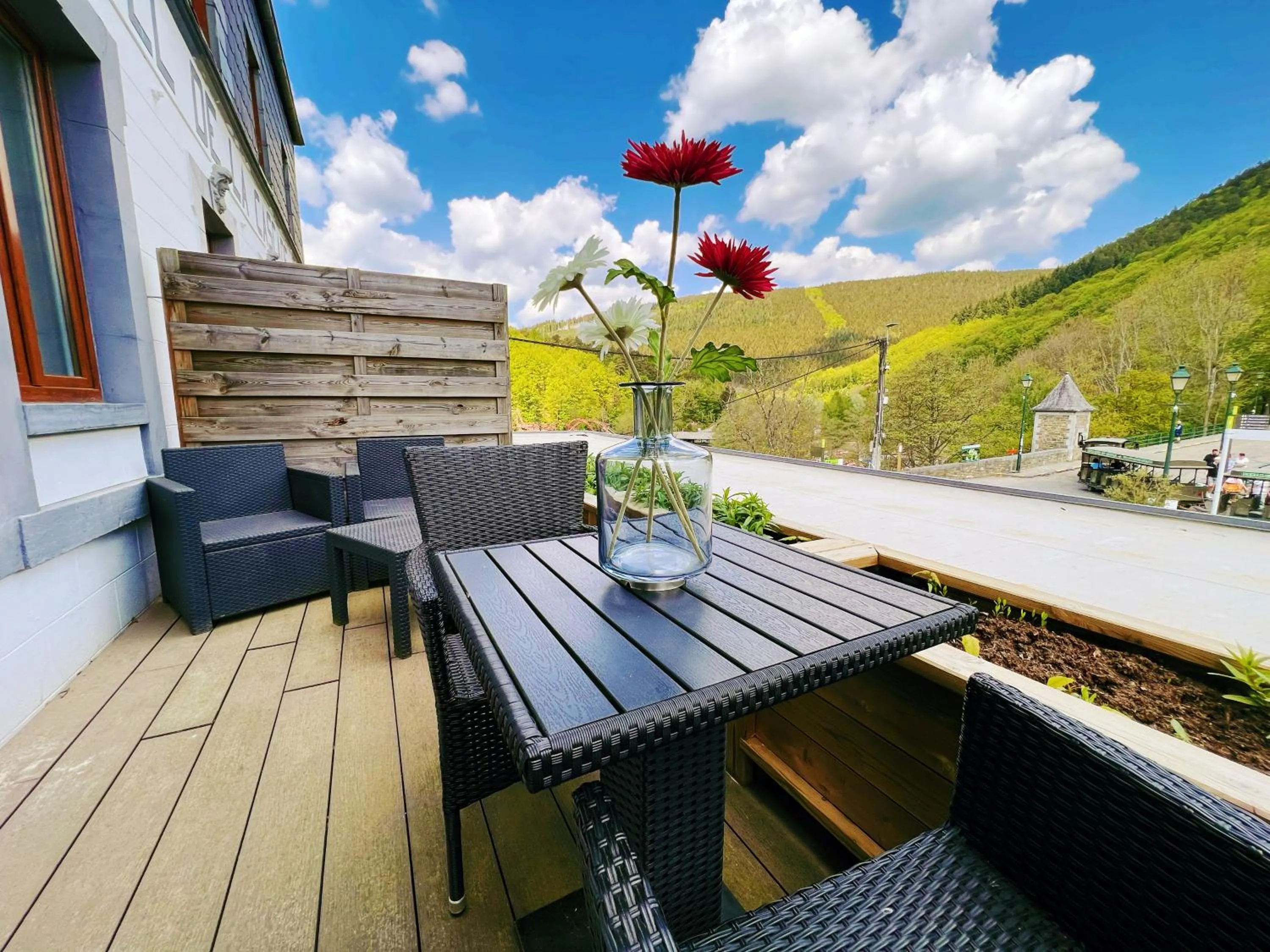 Au sommet de la cascade