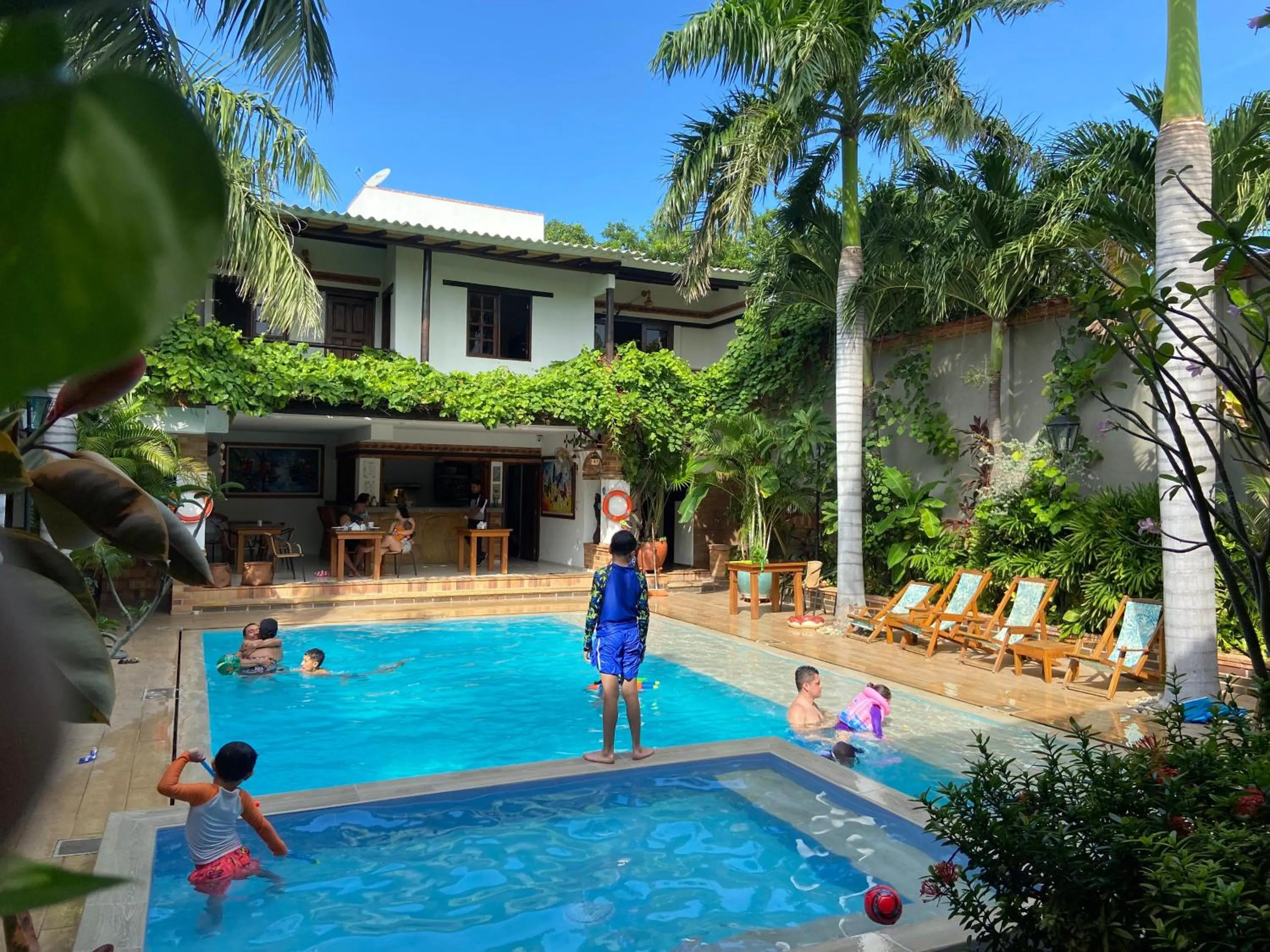 Pool view in Camali Hotel