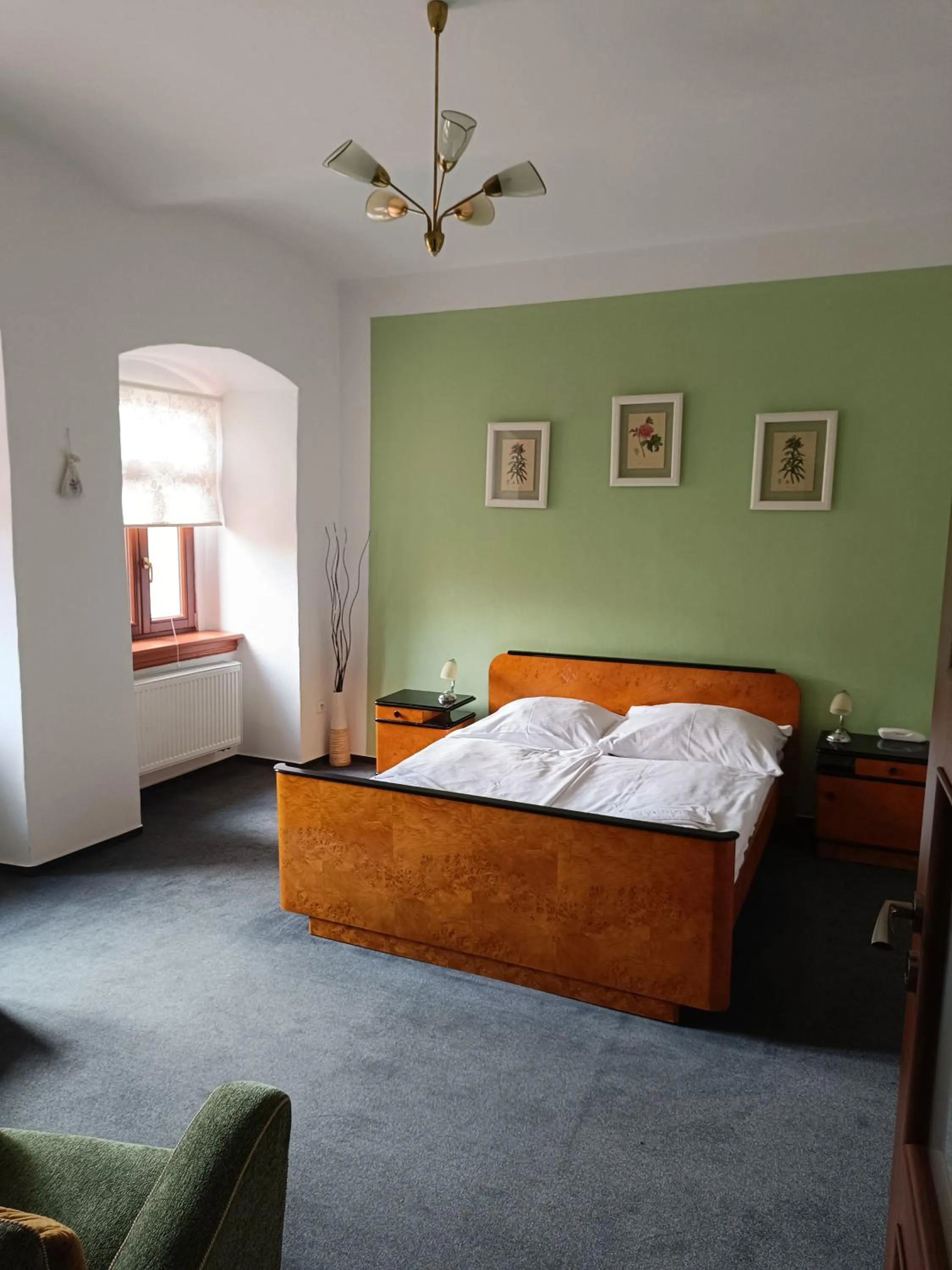 Bedroom, Bed in Pension Pod věží