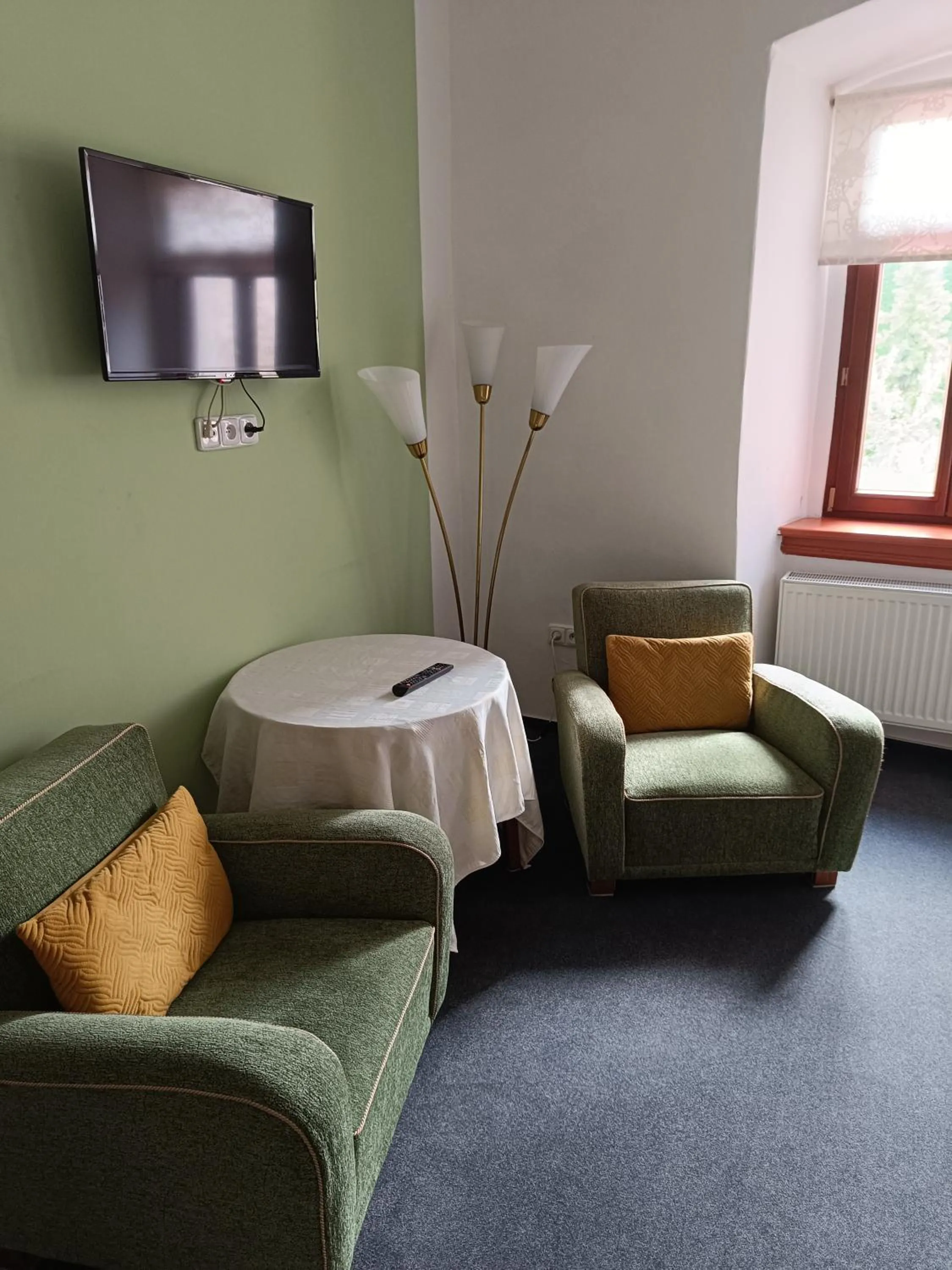 Seating area in Pension Pod věží