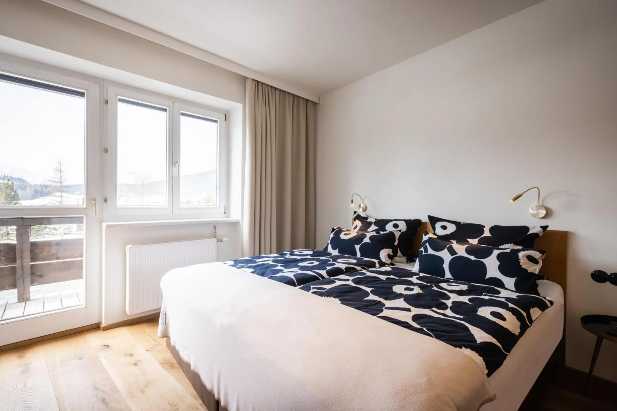 Bed in Hotel Berghof