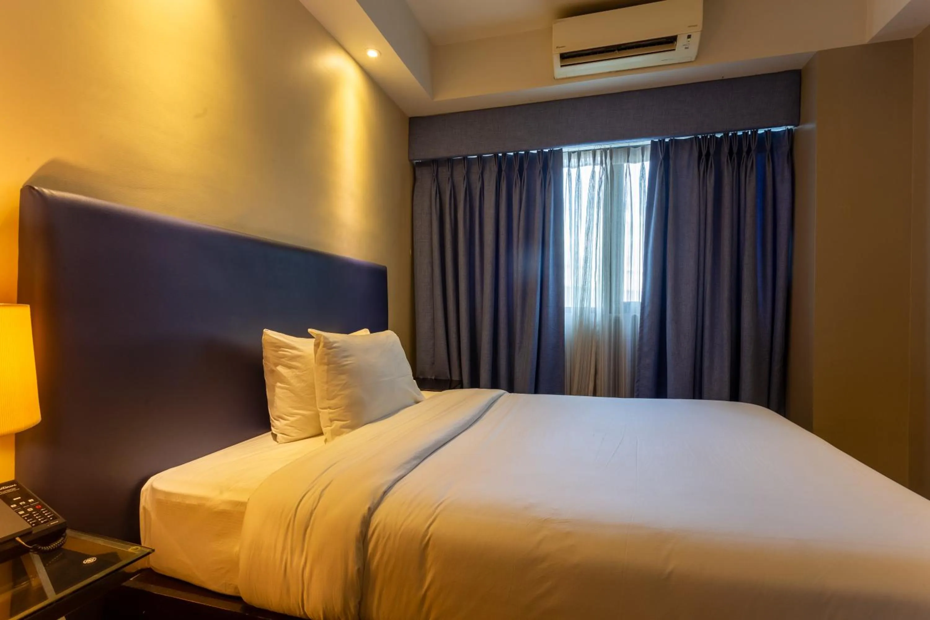 Bed in Santorini Hotel