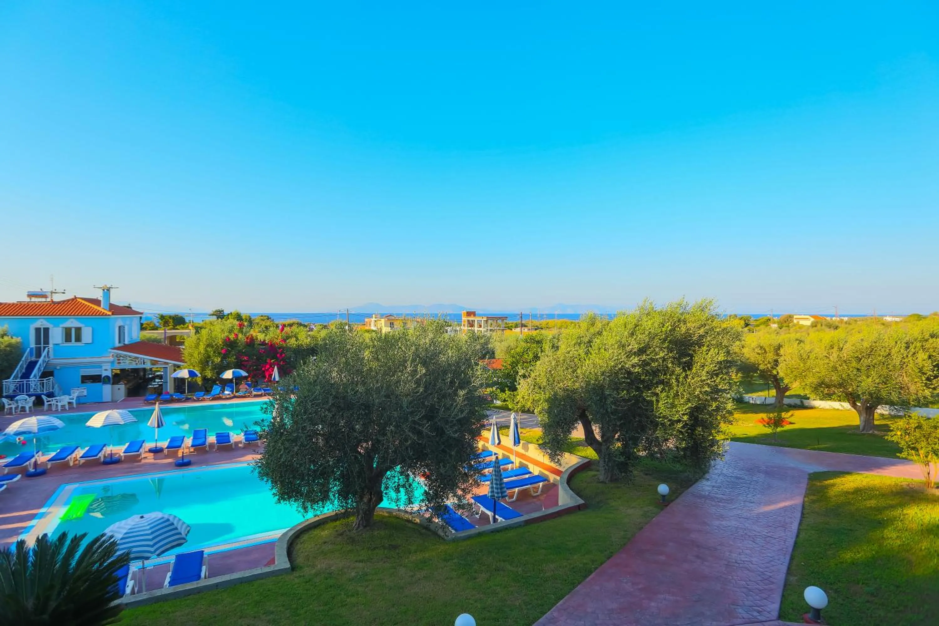 Pool view in Filoxenia Apartments & Studios