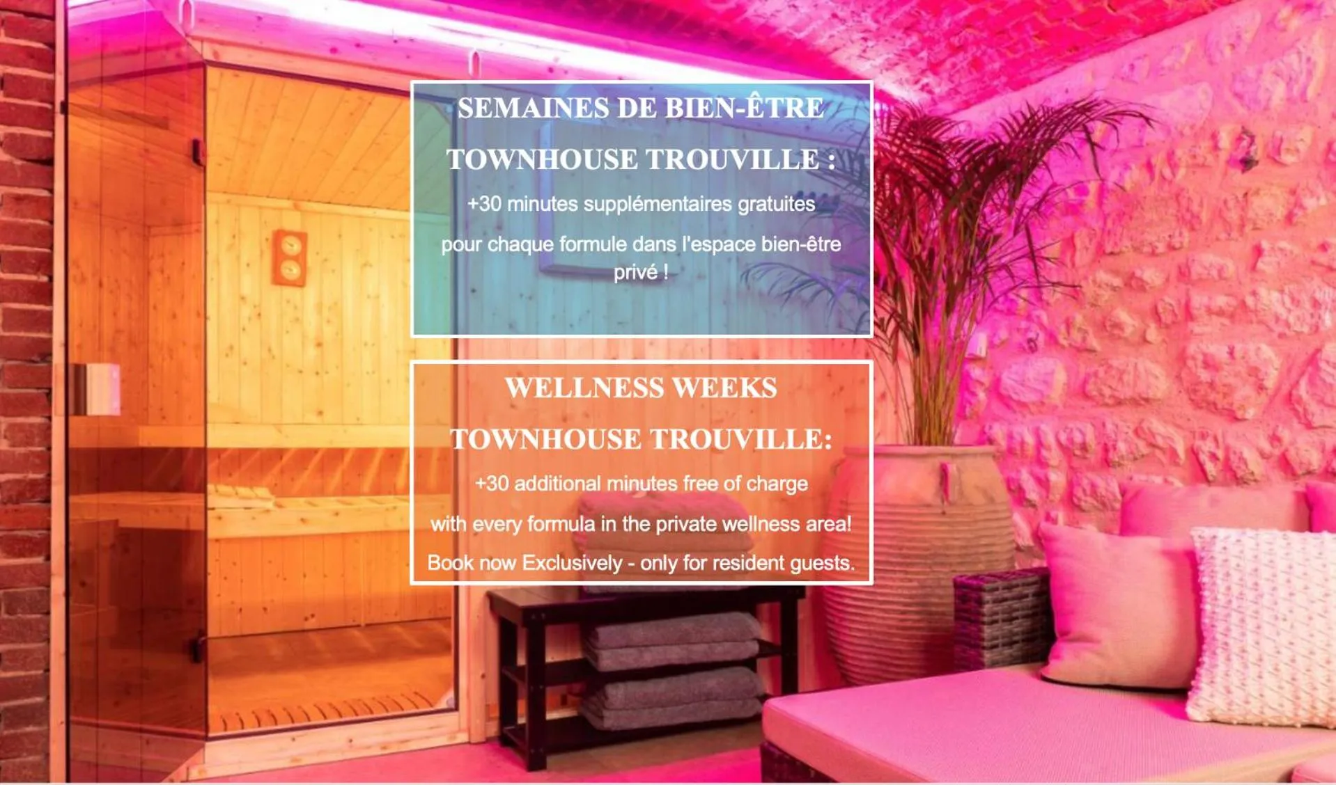 Sauna in TOWNHOUSE TROUVILLE - Appart'Hotel & Studios